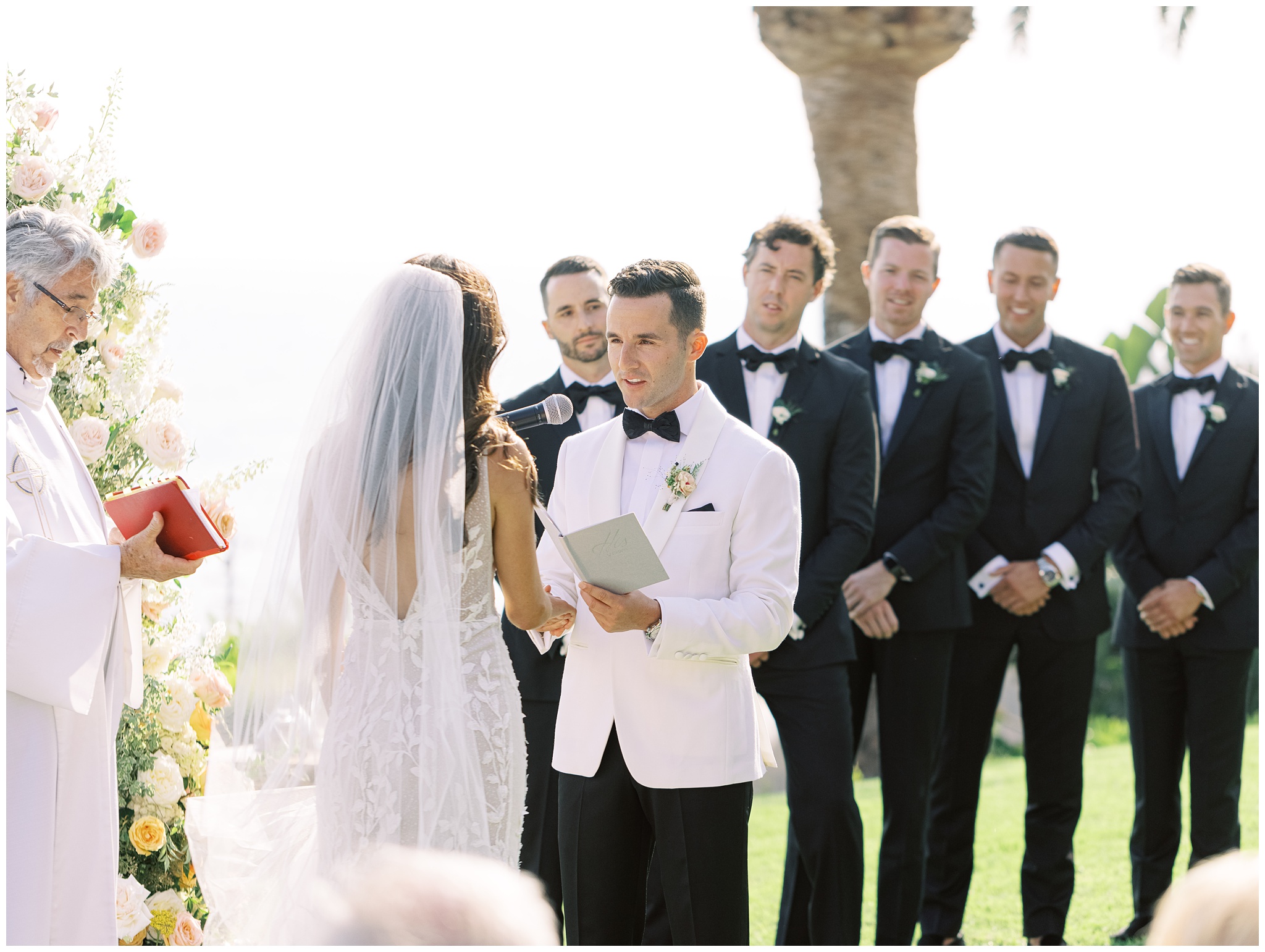 Bel Air Bay Club wedding ceremony