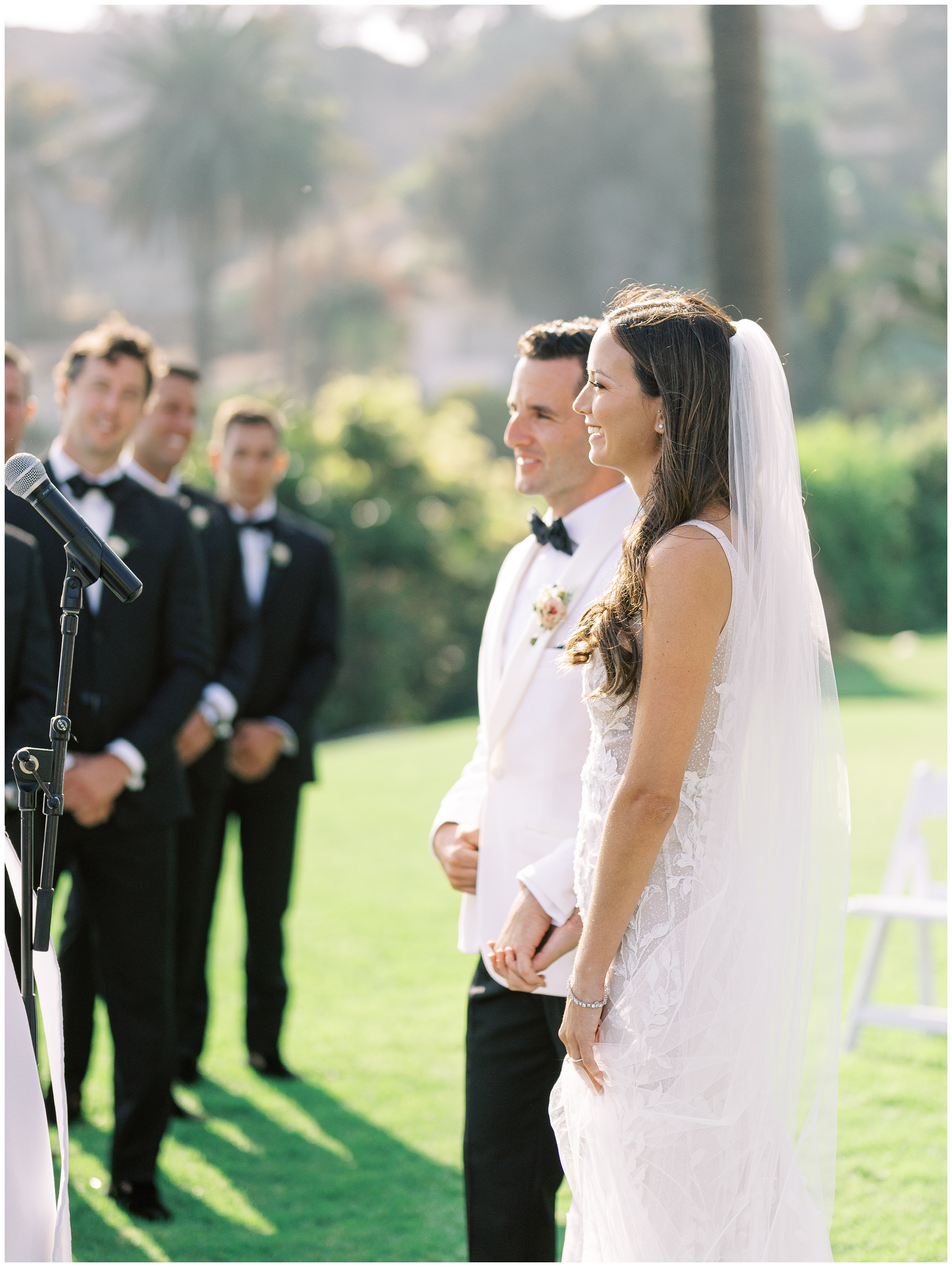 Bel Air Bay Club wedding ceremony