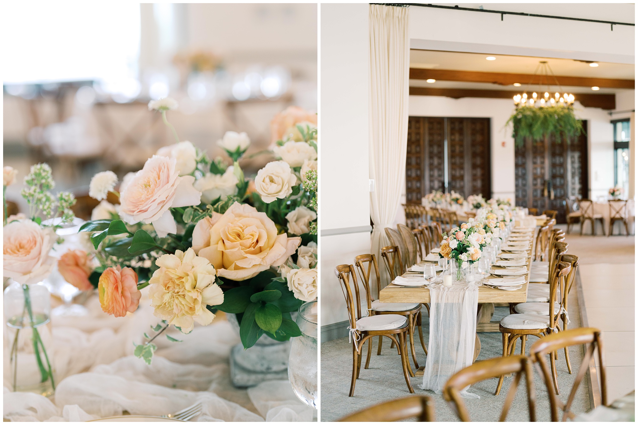 Bel Air Bay Club wedding reception detail photo