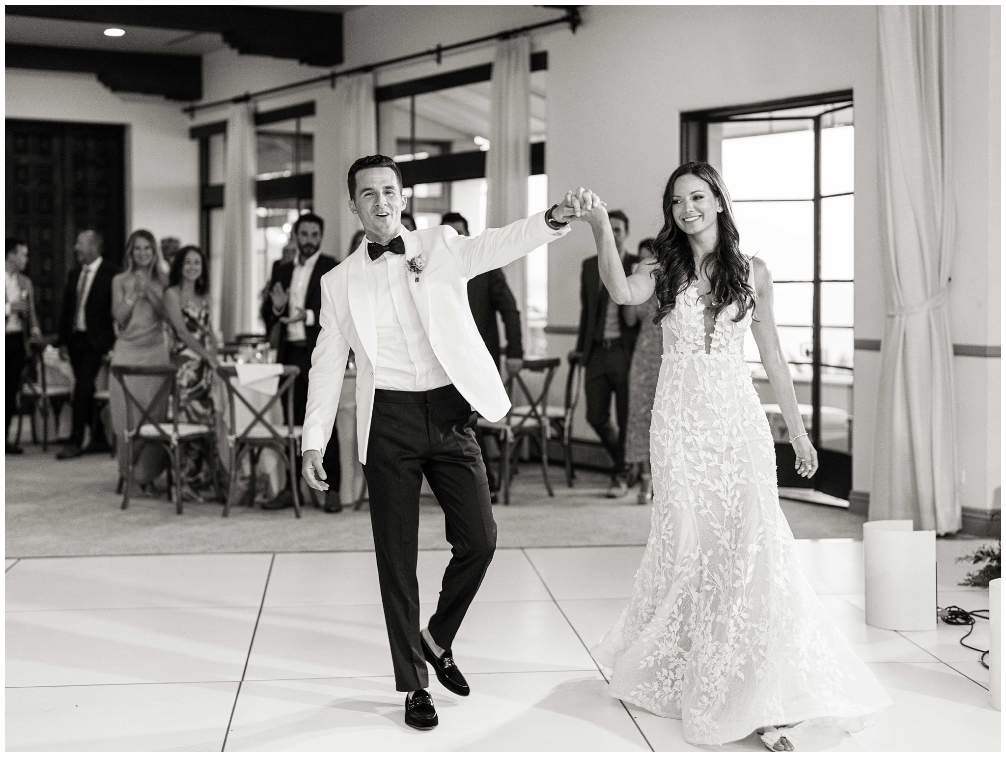 Bel Air Bay Club wedding reception dancing photo