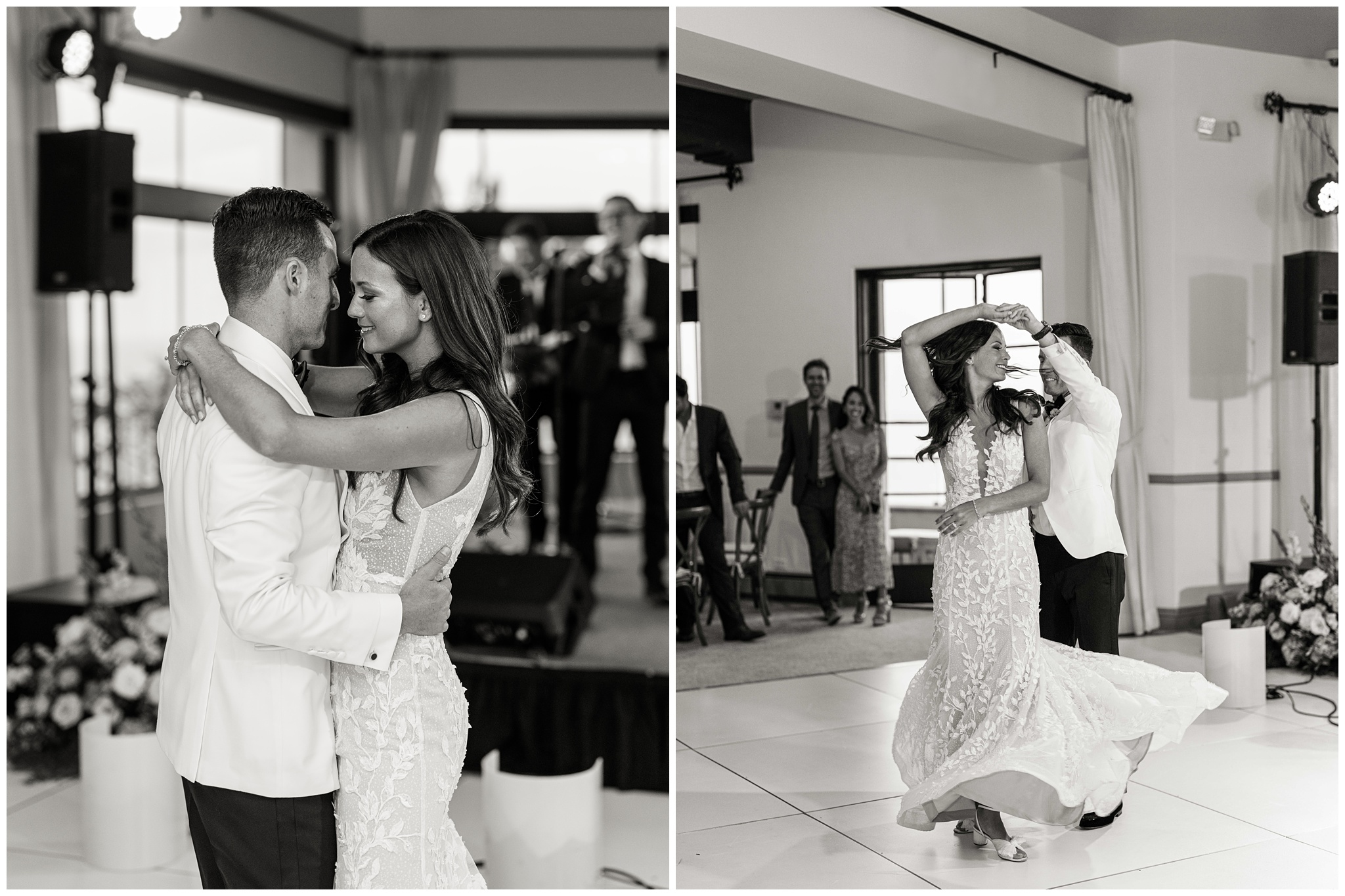 Bel Air Bay Club wedding reception dancing photo