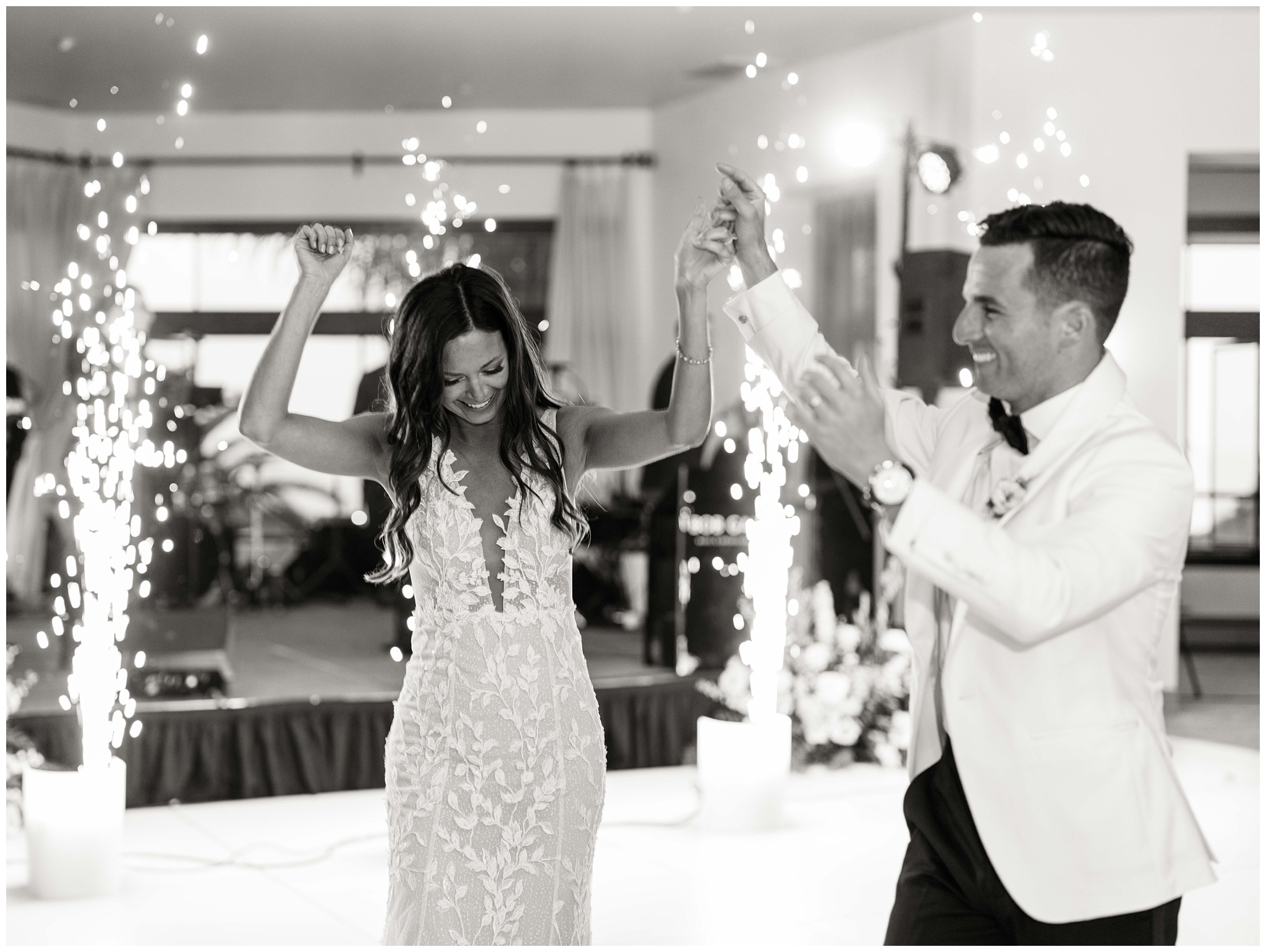 Bel Air Bay Club wedding reception dancing photo