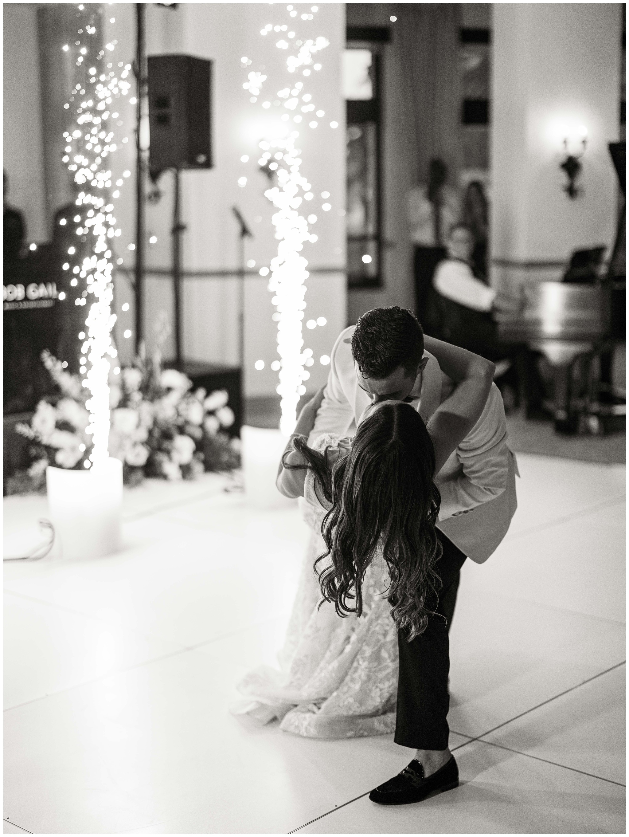 Bel Air Bay Club wedding reception dancing photo