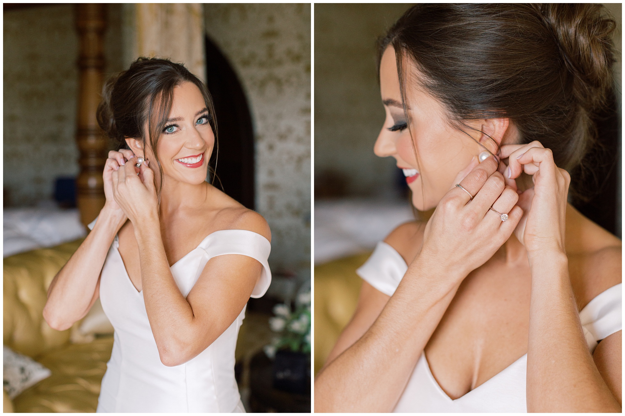 Bride getting ready photos