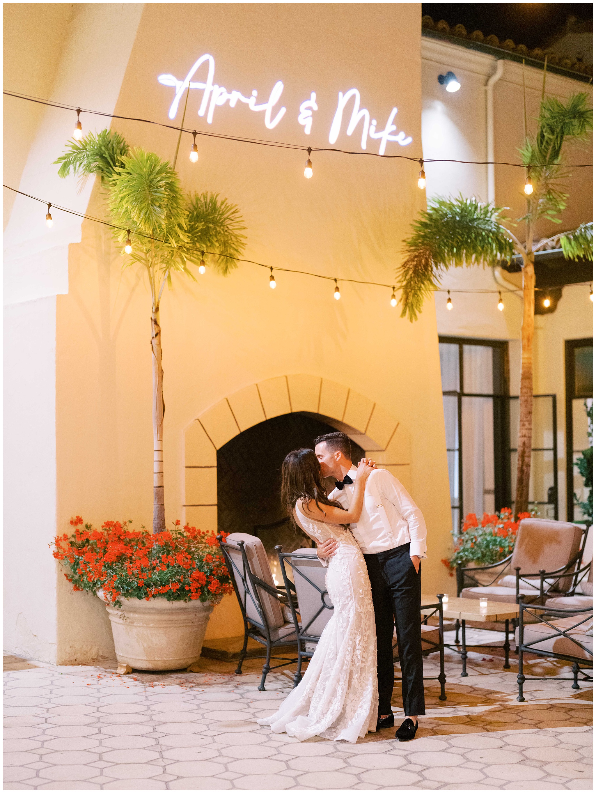 Bel Air Bay Club wedding reception