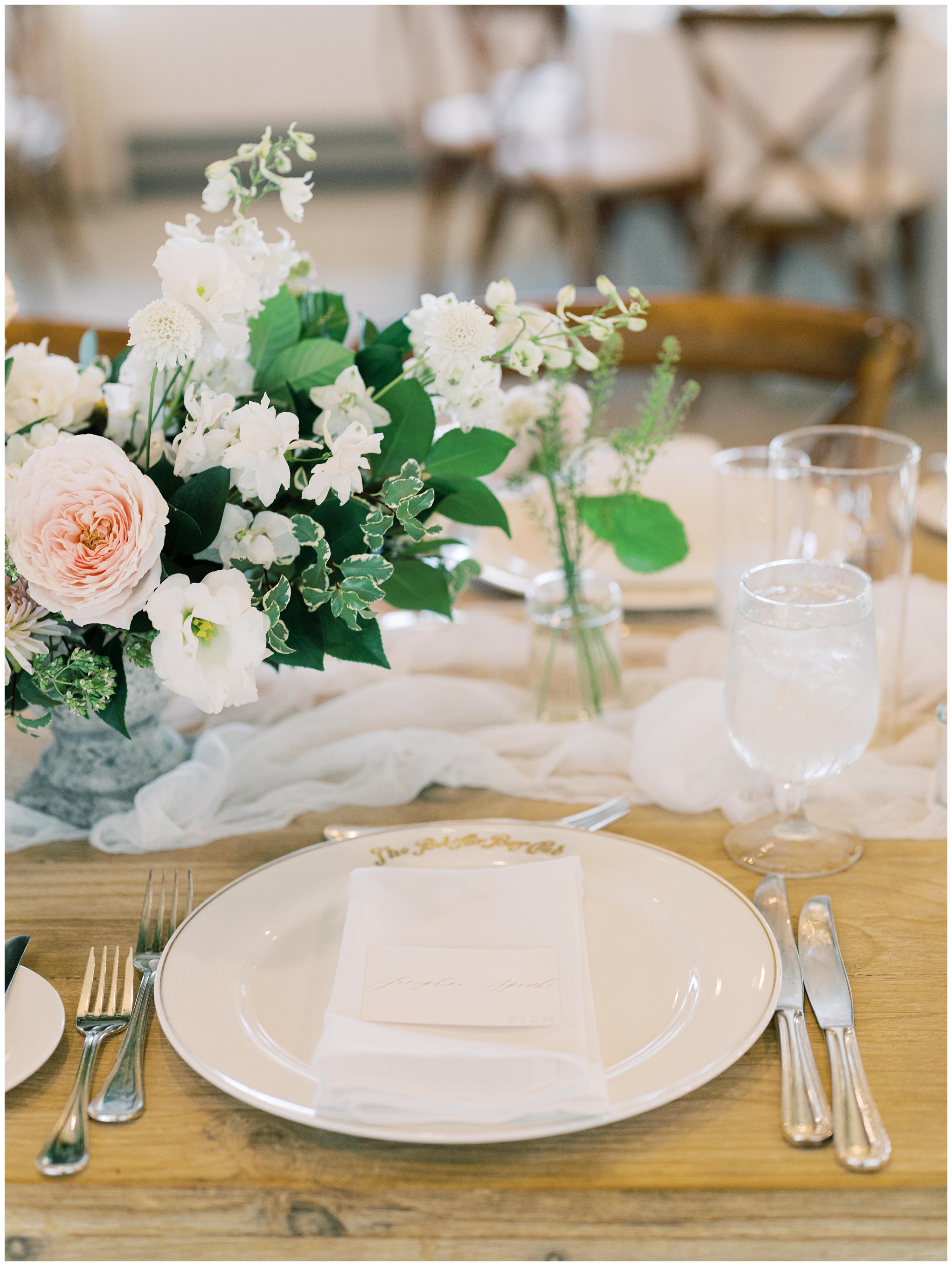 Bel Air Bay Club wedding reception detail photo