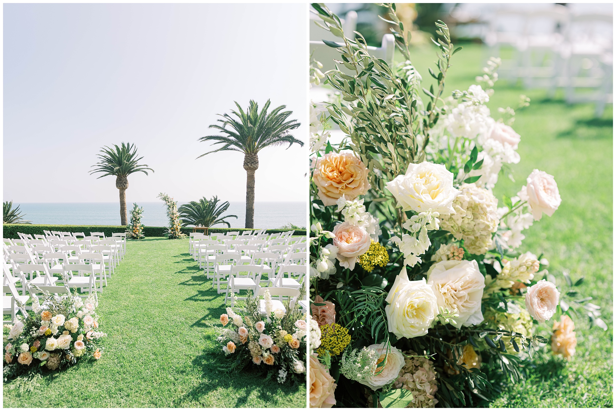 Bel Air Bay Club wedding ceremony details