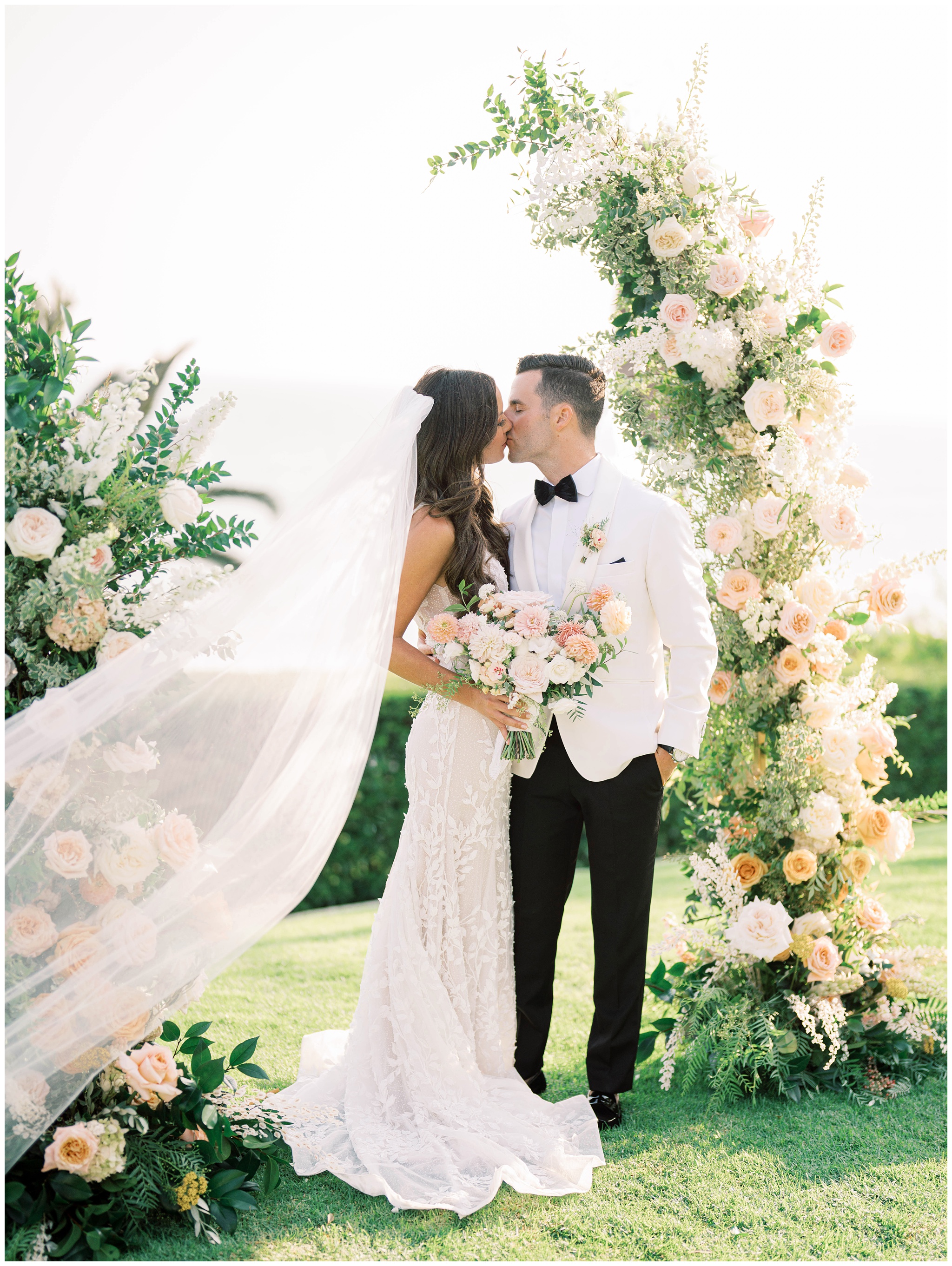 Bel Air Bay Club wedding Bride and Groom photo