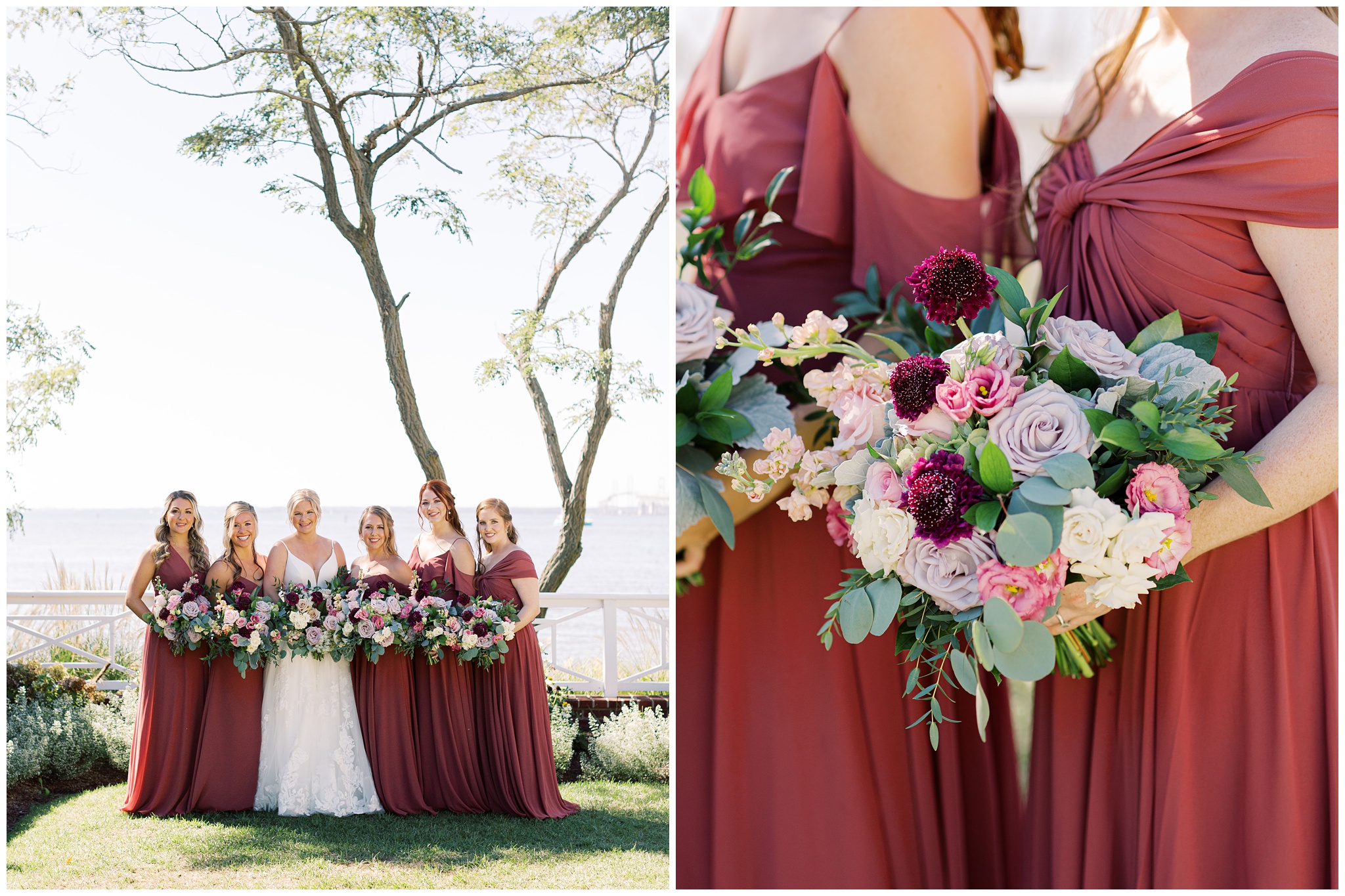 Chesapeake Bay Beach Club wedding bridesmaids