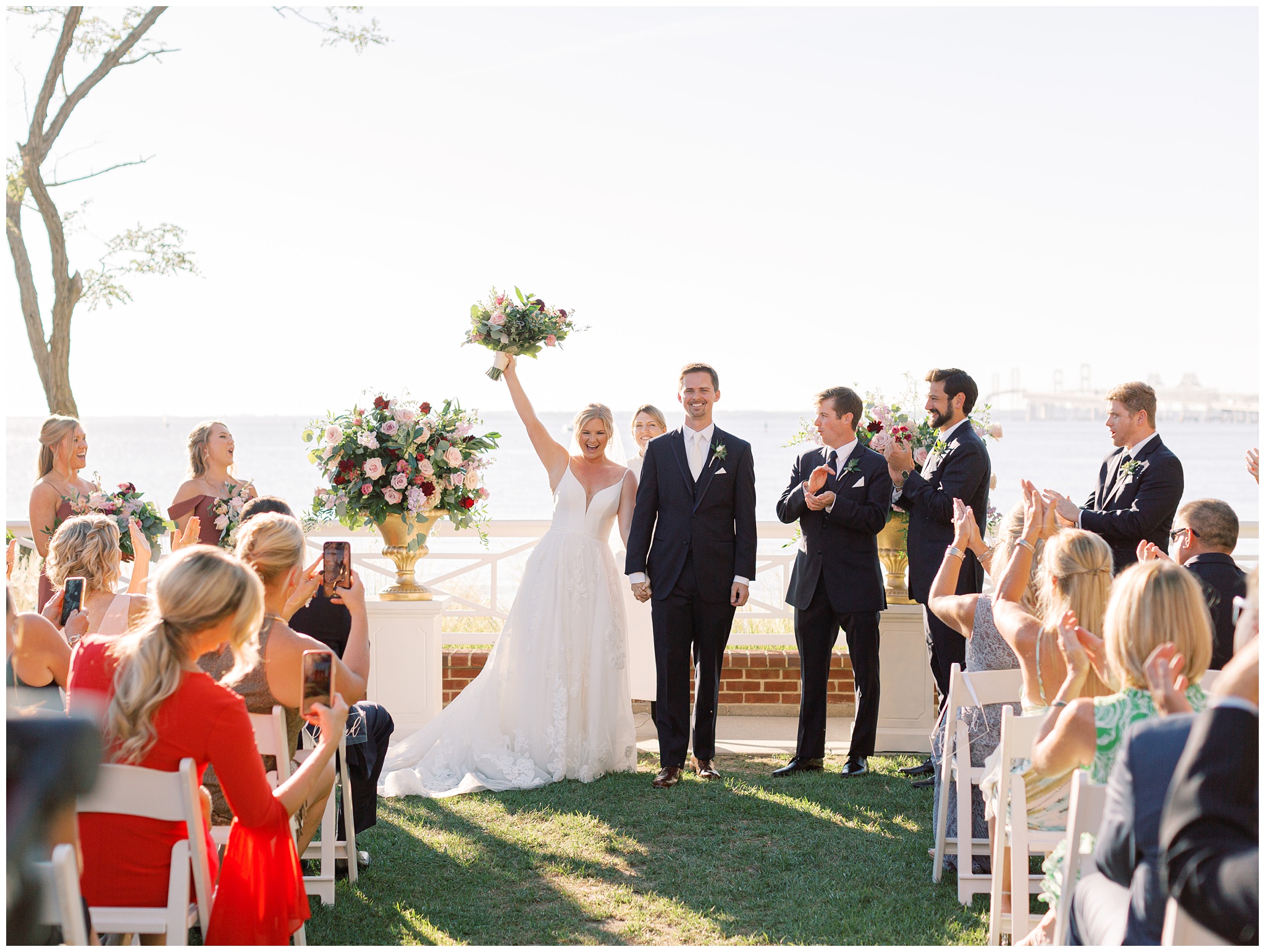 Chesapeake Bay Beach Club wedding ceremony