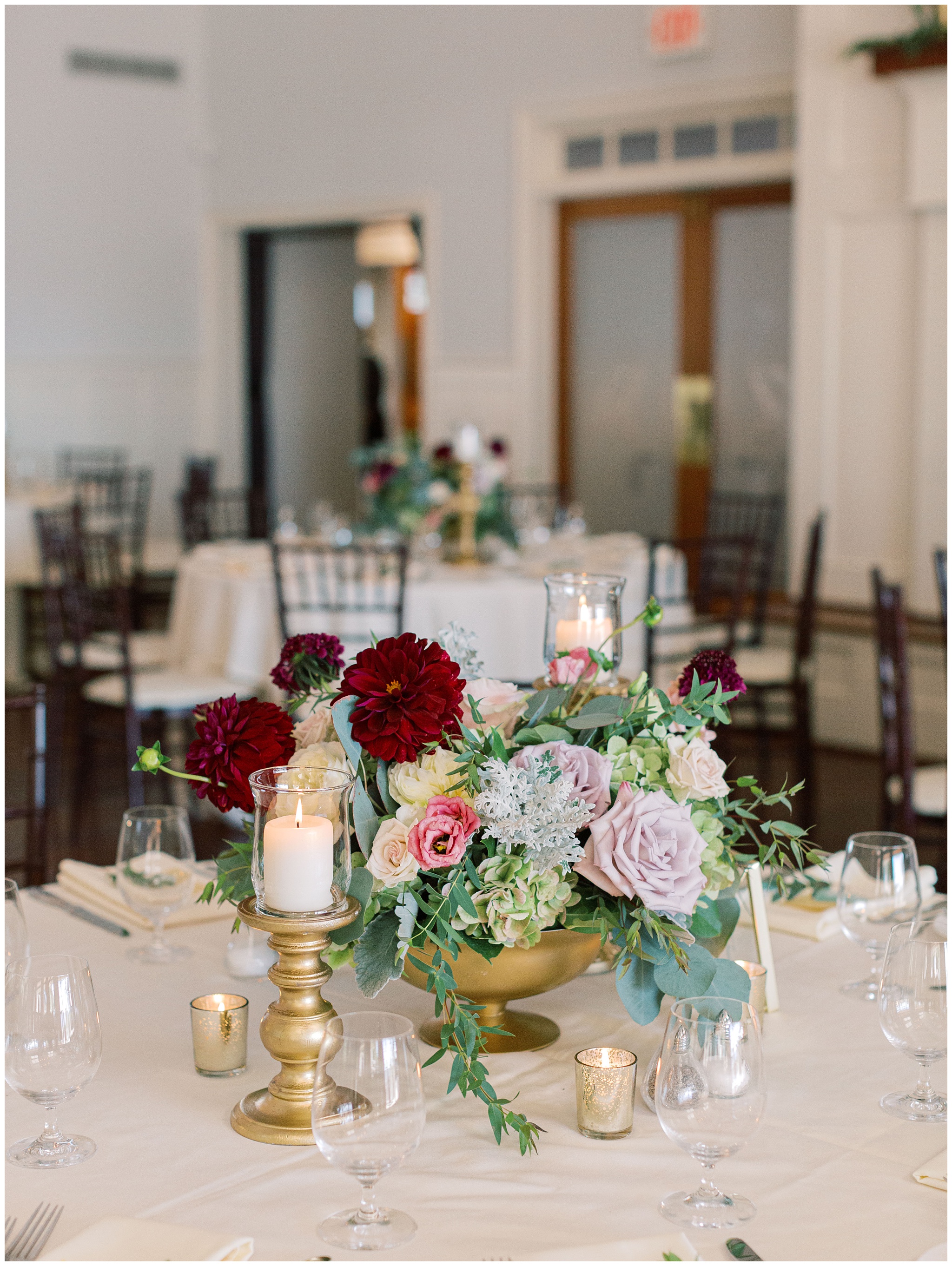Chesapeake Bay Beach Club wedding reception decor