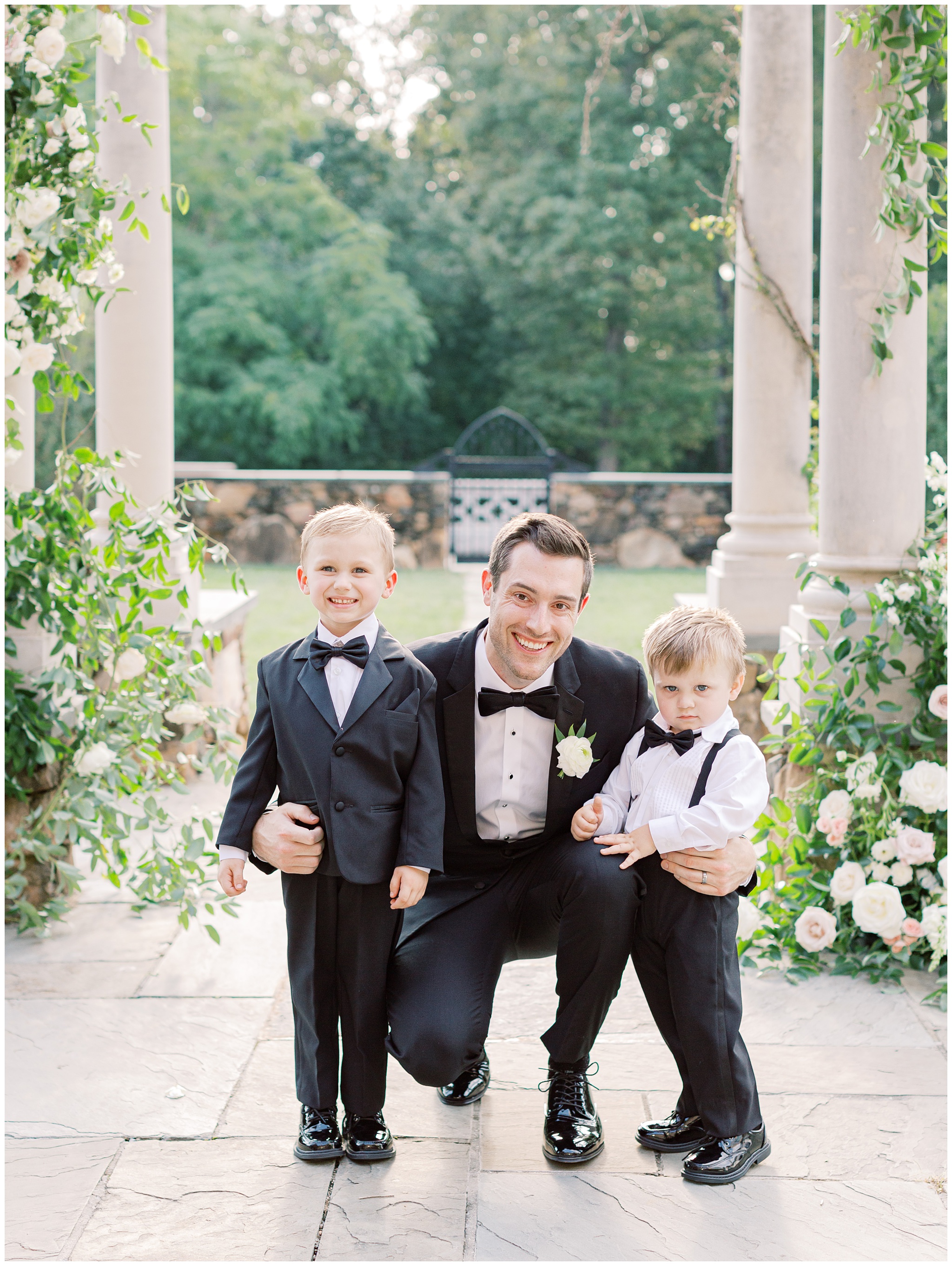 Groom and ring bearers
