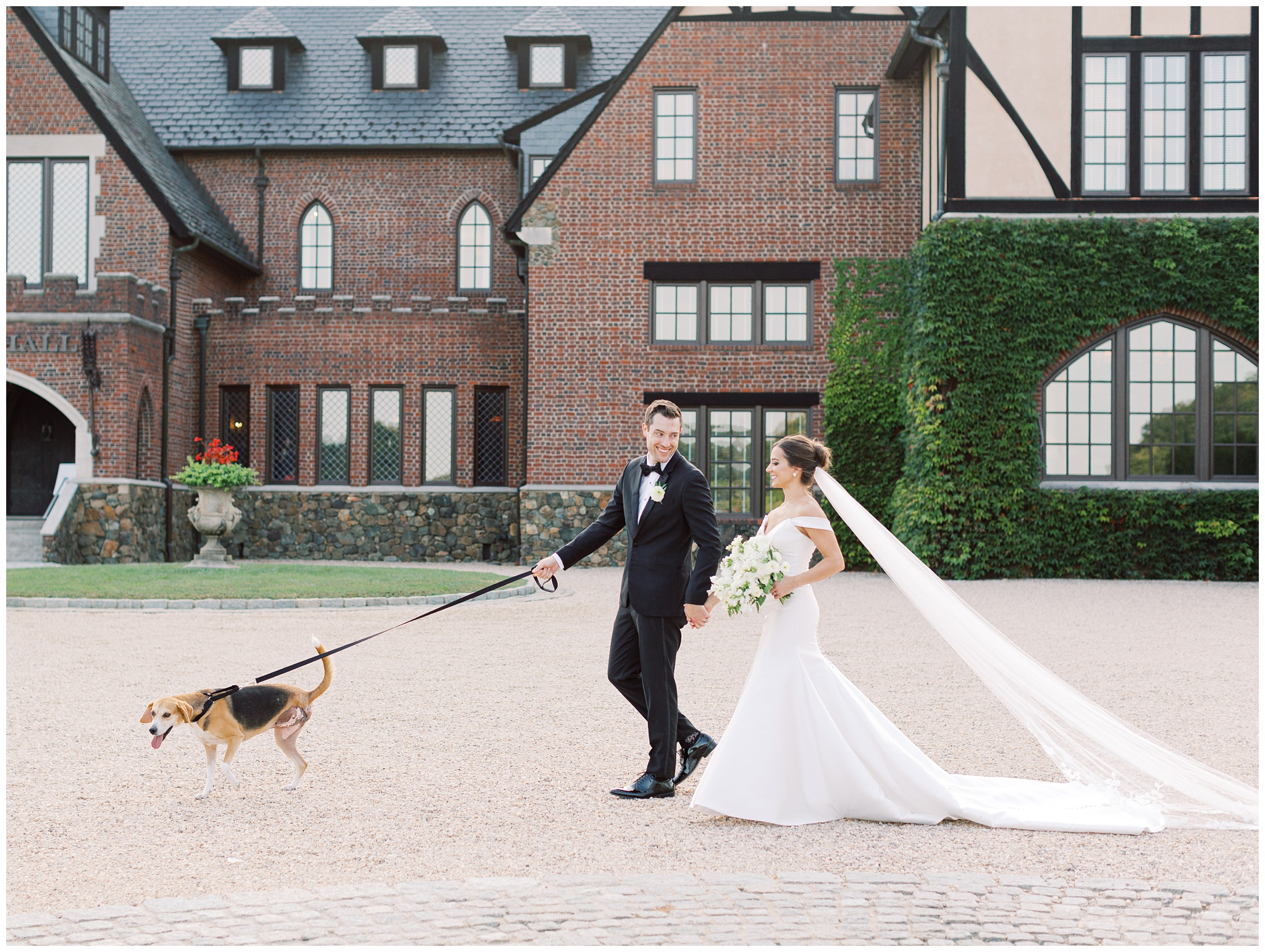 Newlywed portraits at Dover Hall Estate