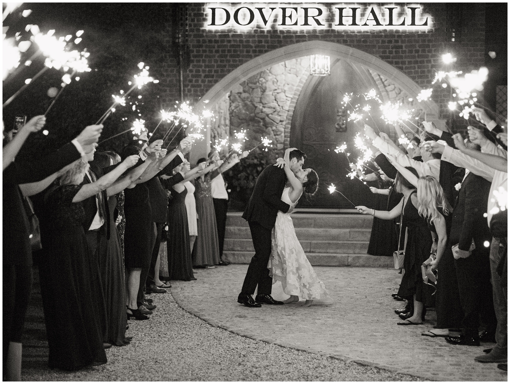 Dover Hall sparkler send off