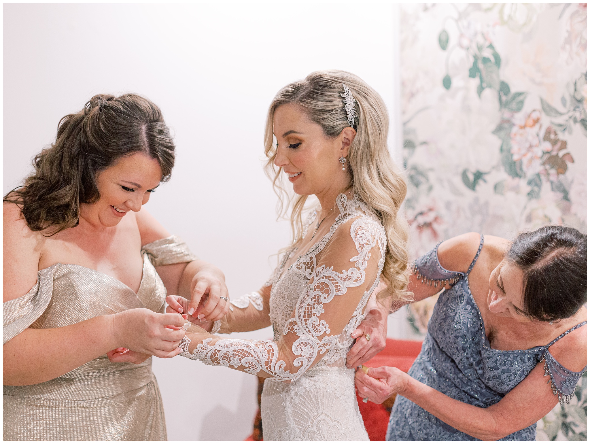 Bride getting ready photos
