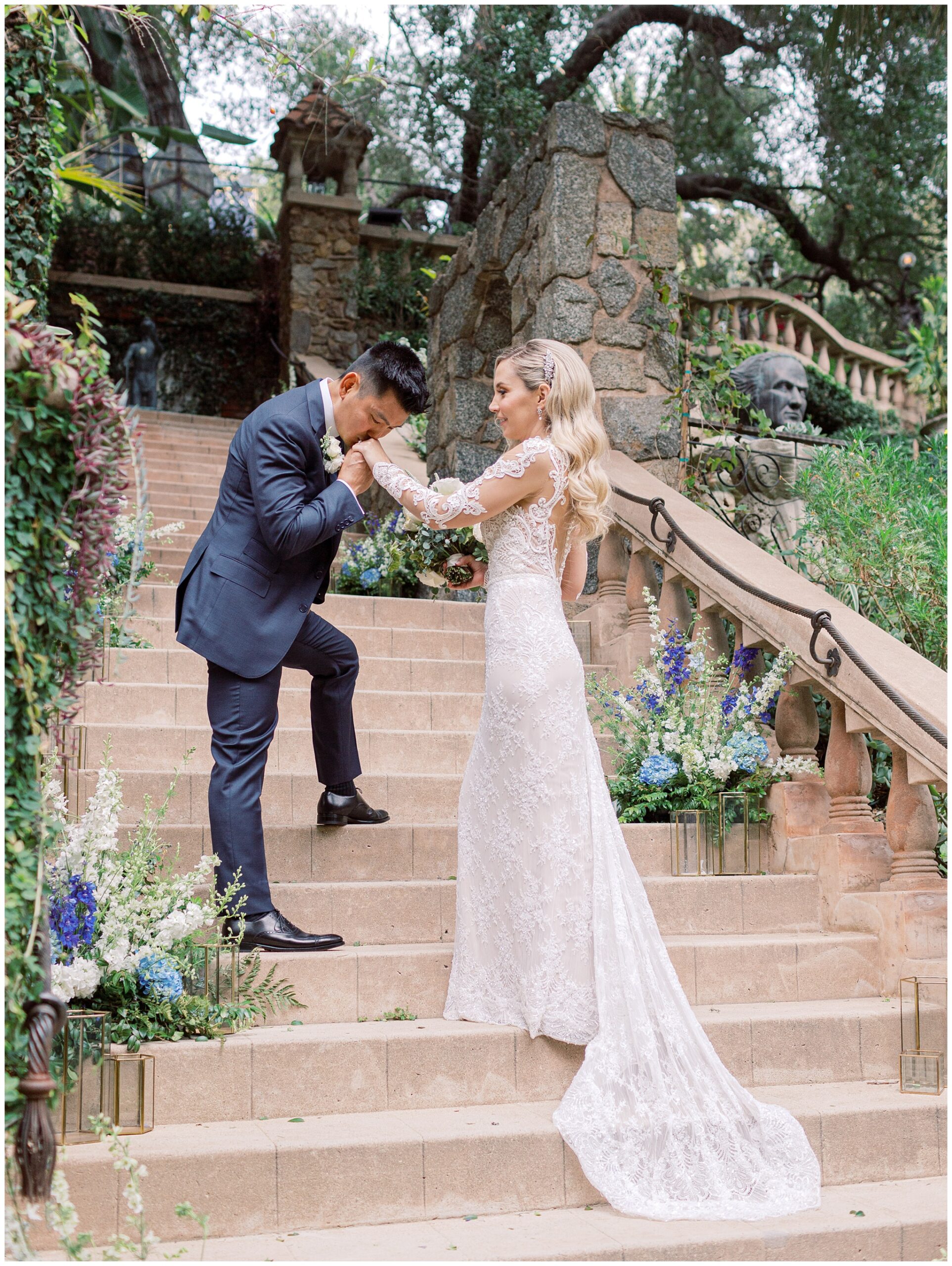 Bride and Groom wedding photos at the Houdini Estate