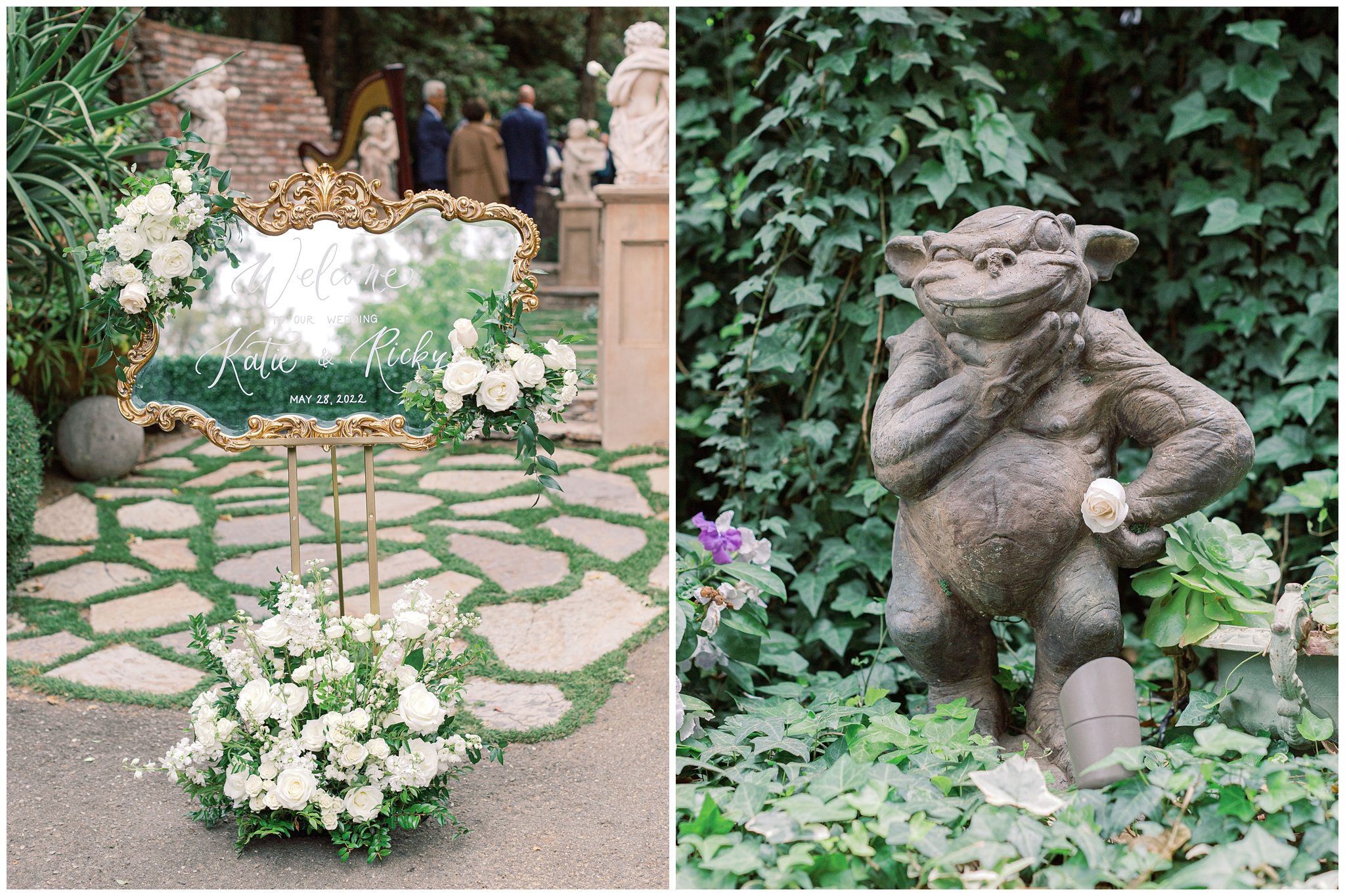 Houdini Estate wedding welcome sign