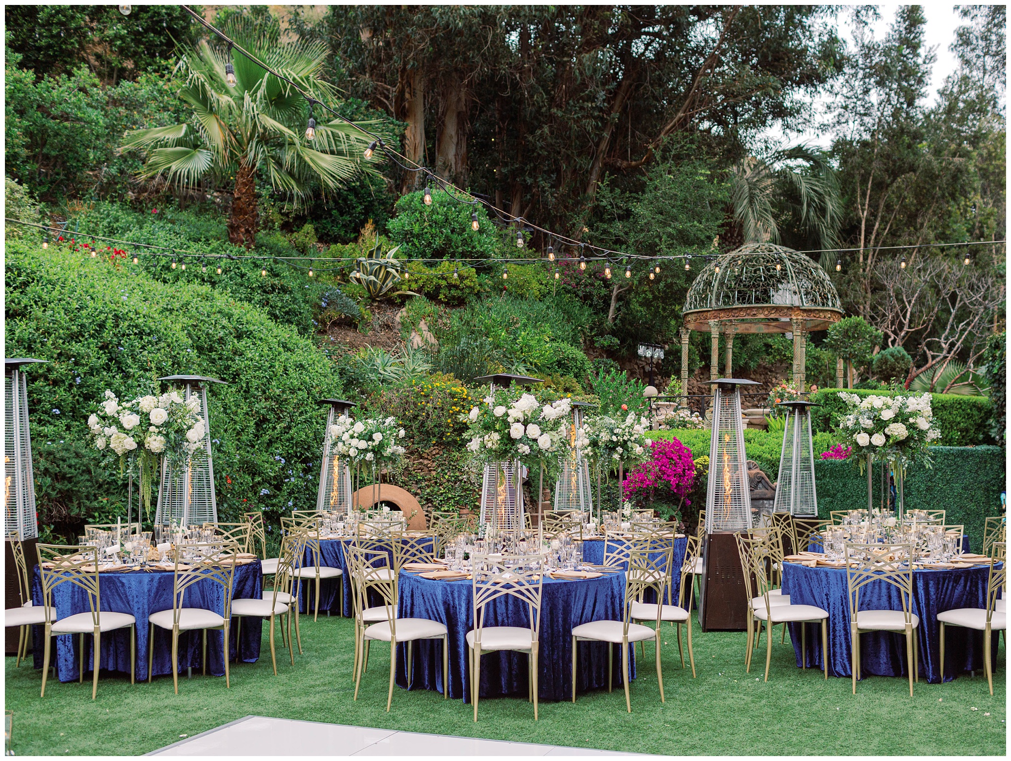 Houdini Estate wedding reception decor