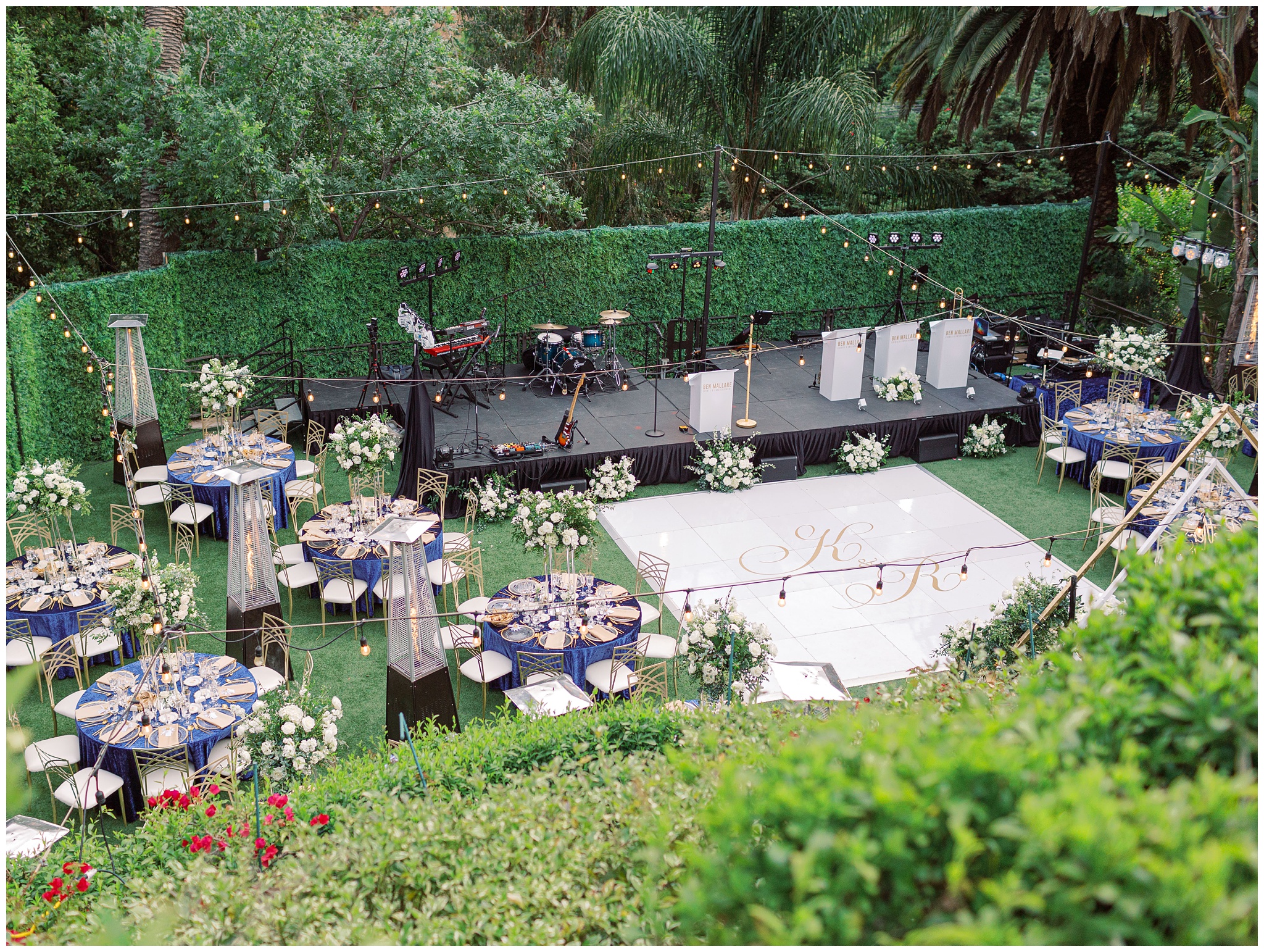 Houdini Estate wedding reception decor