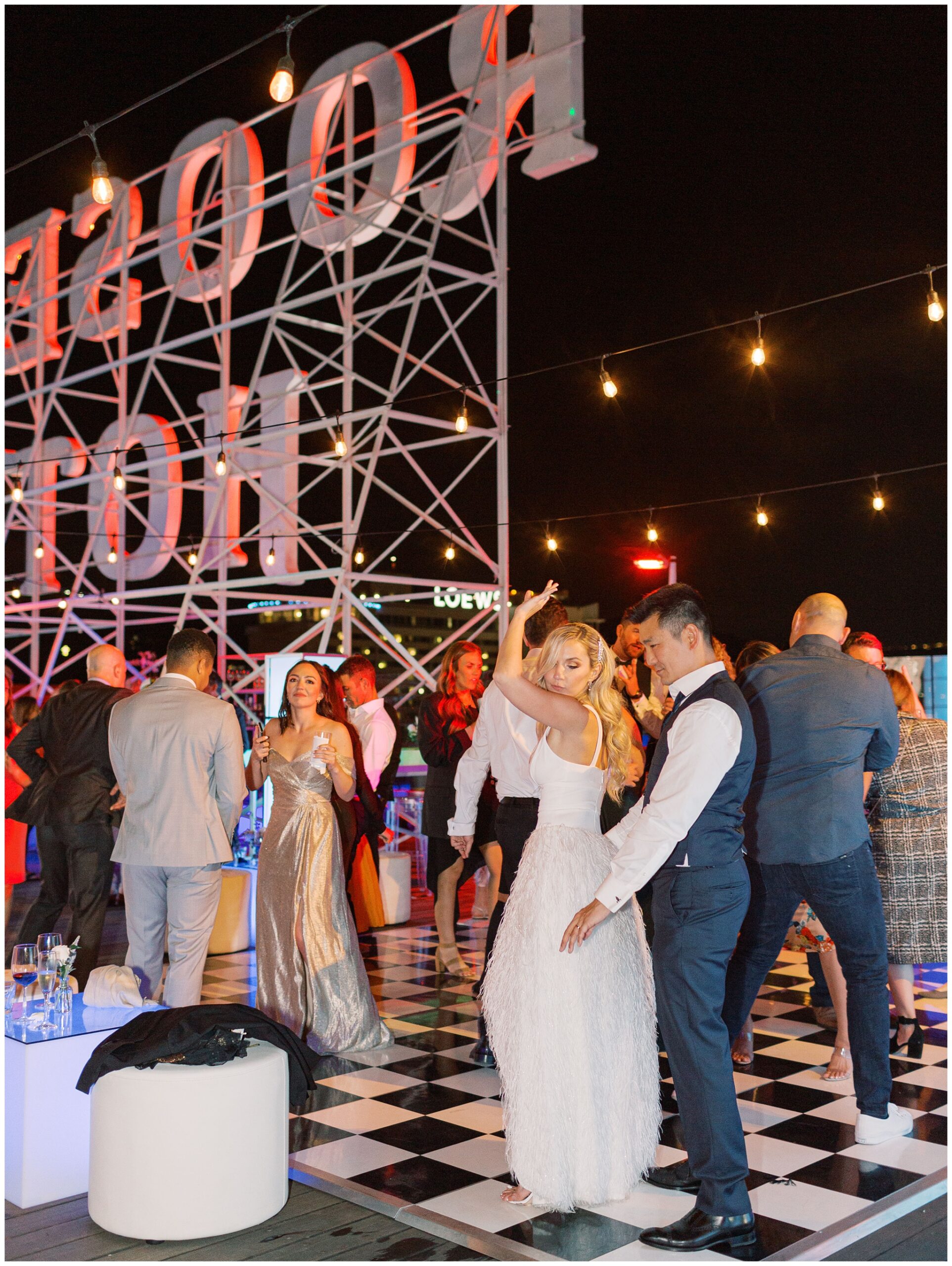 Wedding after party at the Hollywood Roosevelt Hotel