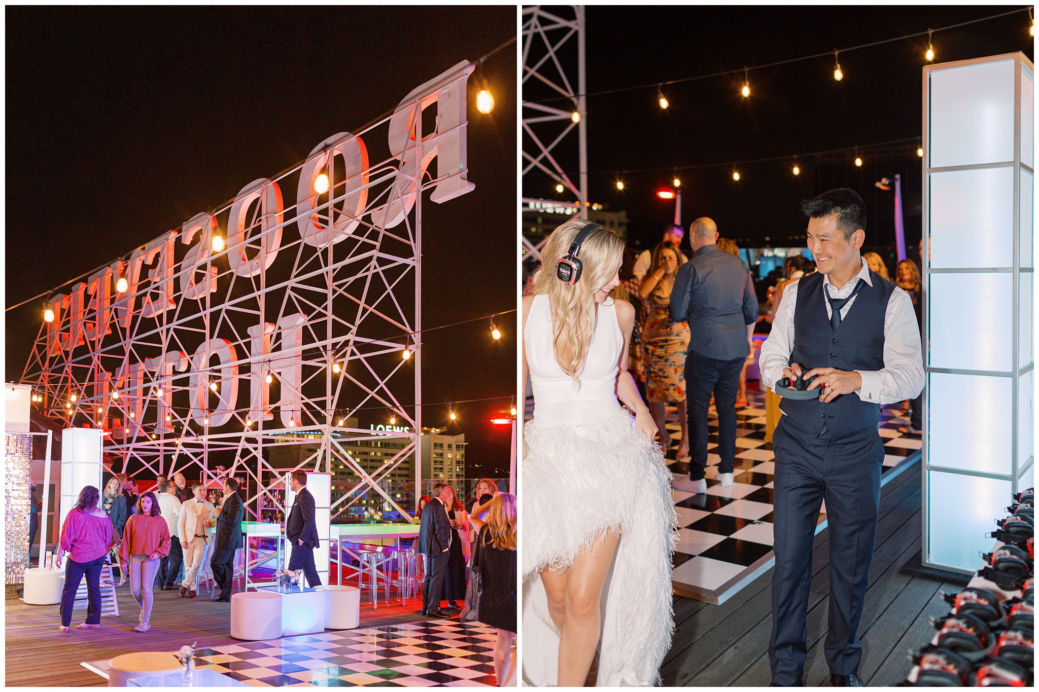 Wedding after party at the Hollywood Roosevelt Hotel