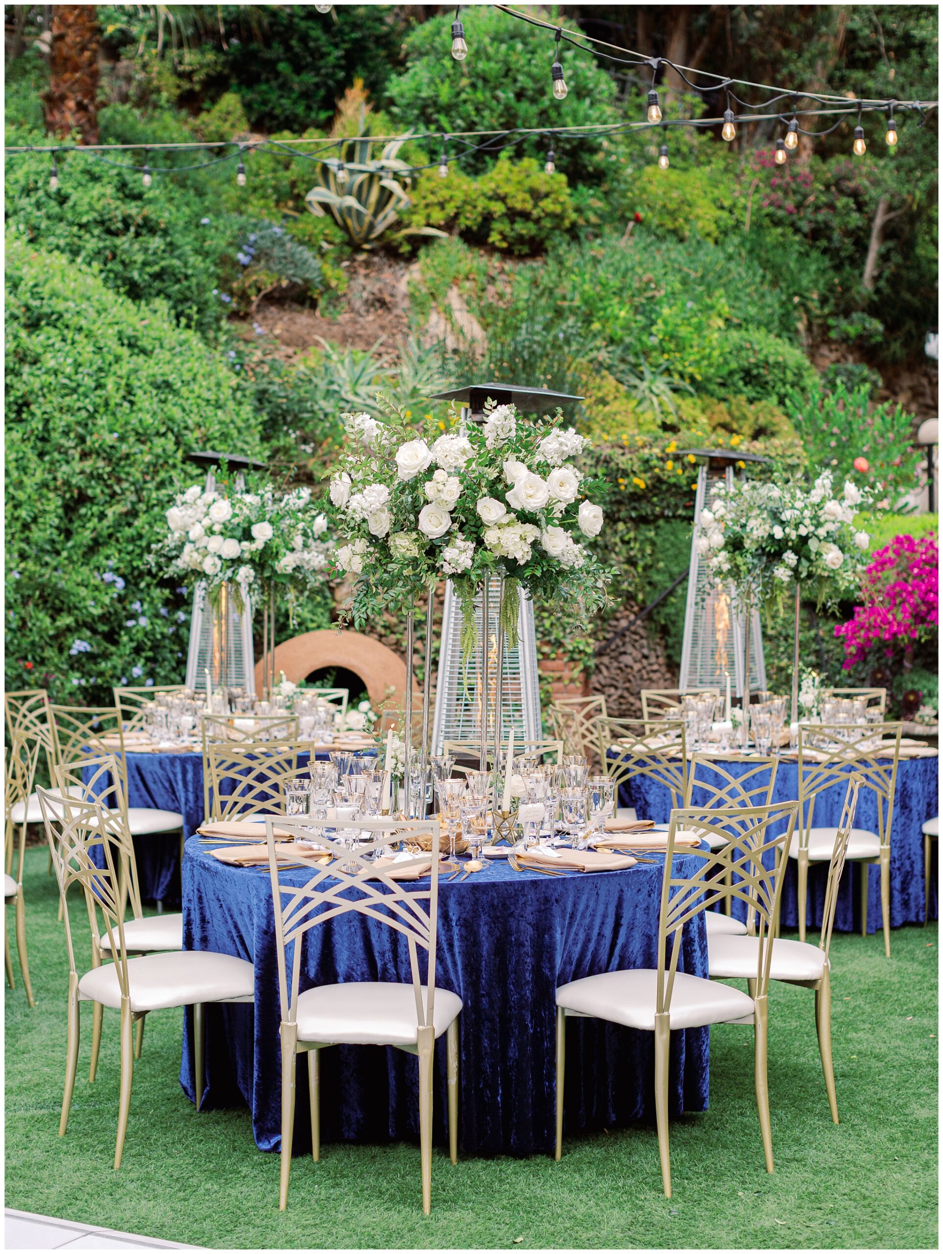 Houdini Estate wedding reception decor