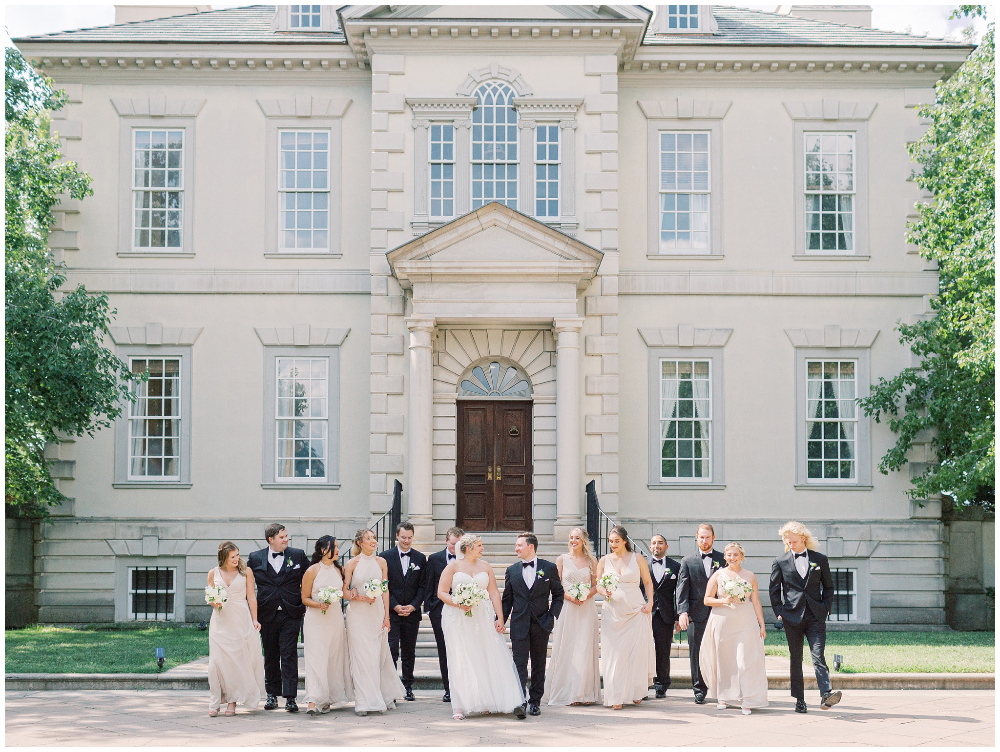 Great Marsh Estate wedding party photo