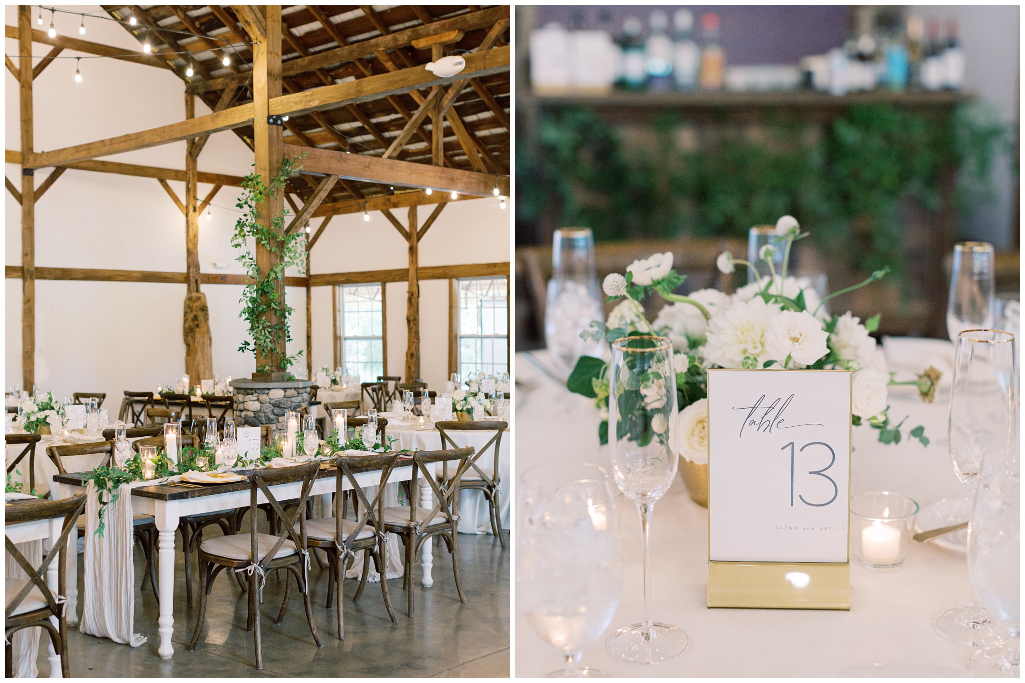 Great Marsh Estate wedding reception details