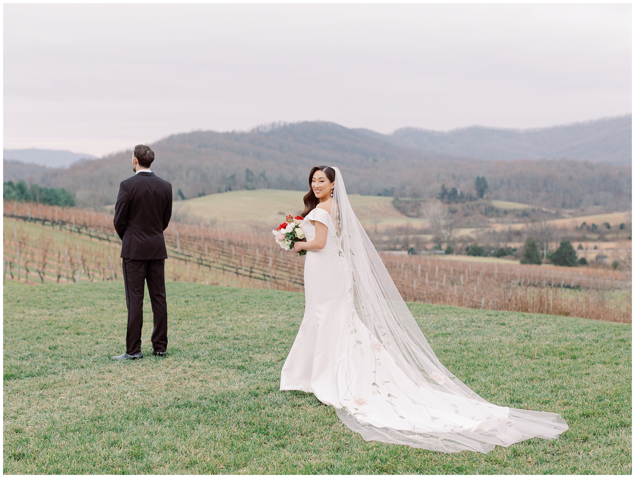 Moments before the first look