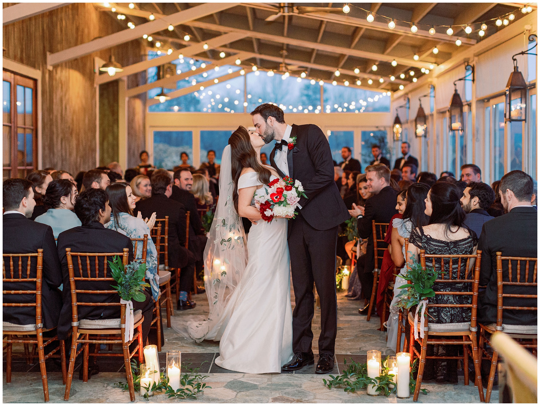 Pippin Hill winter indoor ceremony