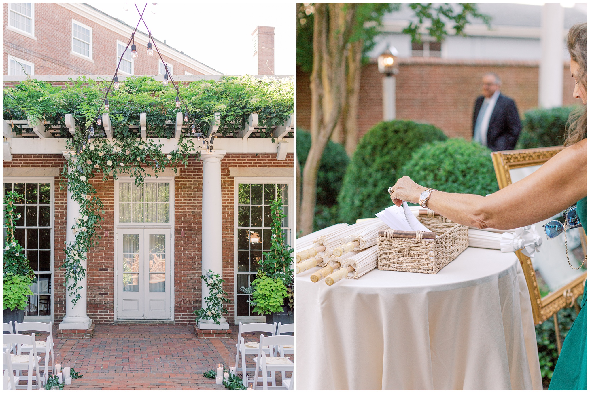 Ceremony decor and programs