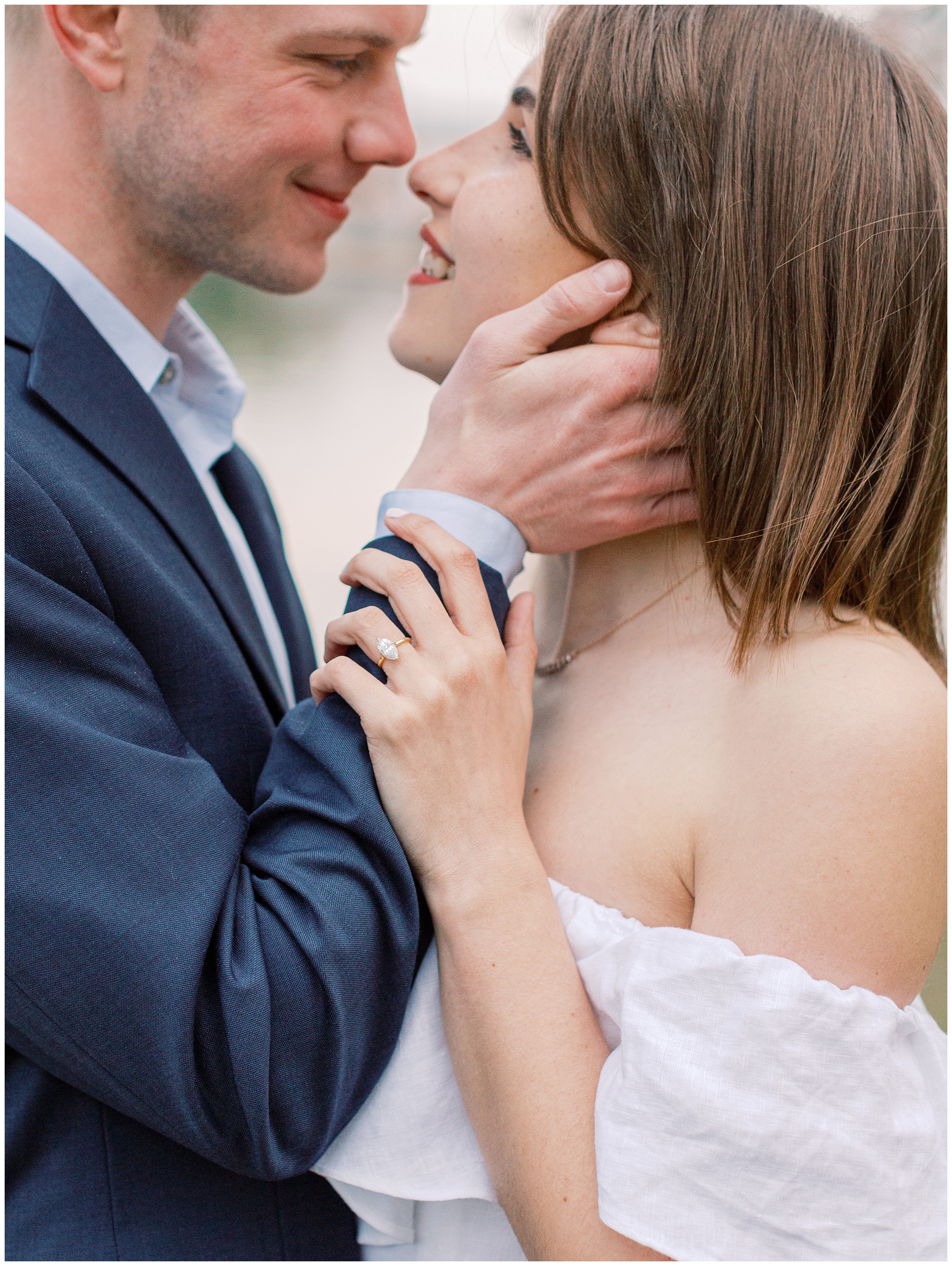 Engagement ring close up