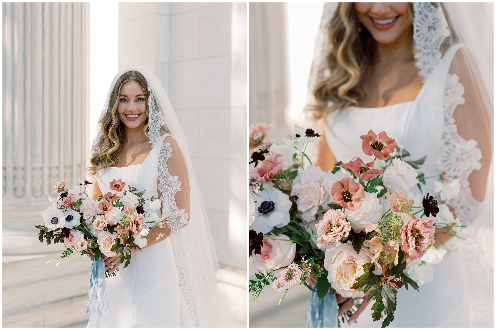 DAR Constitution Hall wedding bride photos