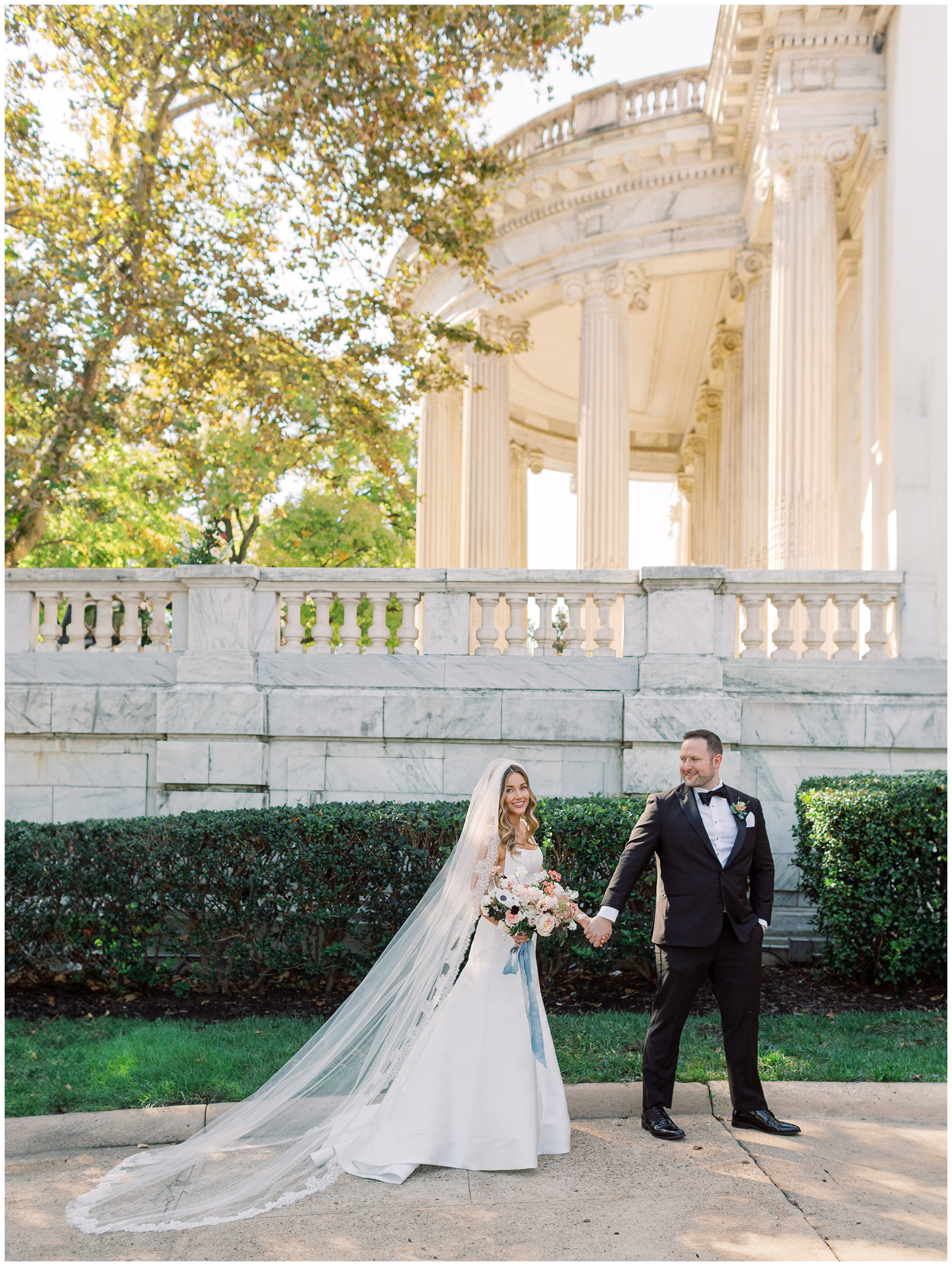 Bride and Groom photo at DAR Constitution Hall wedding