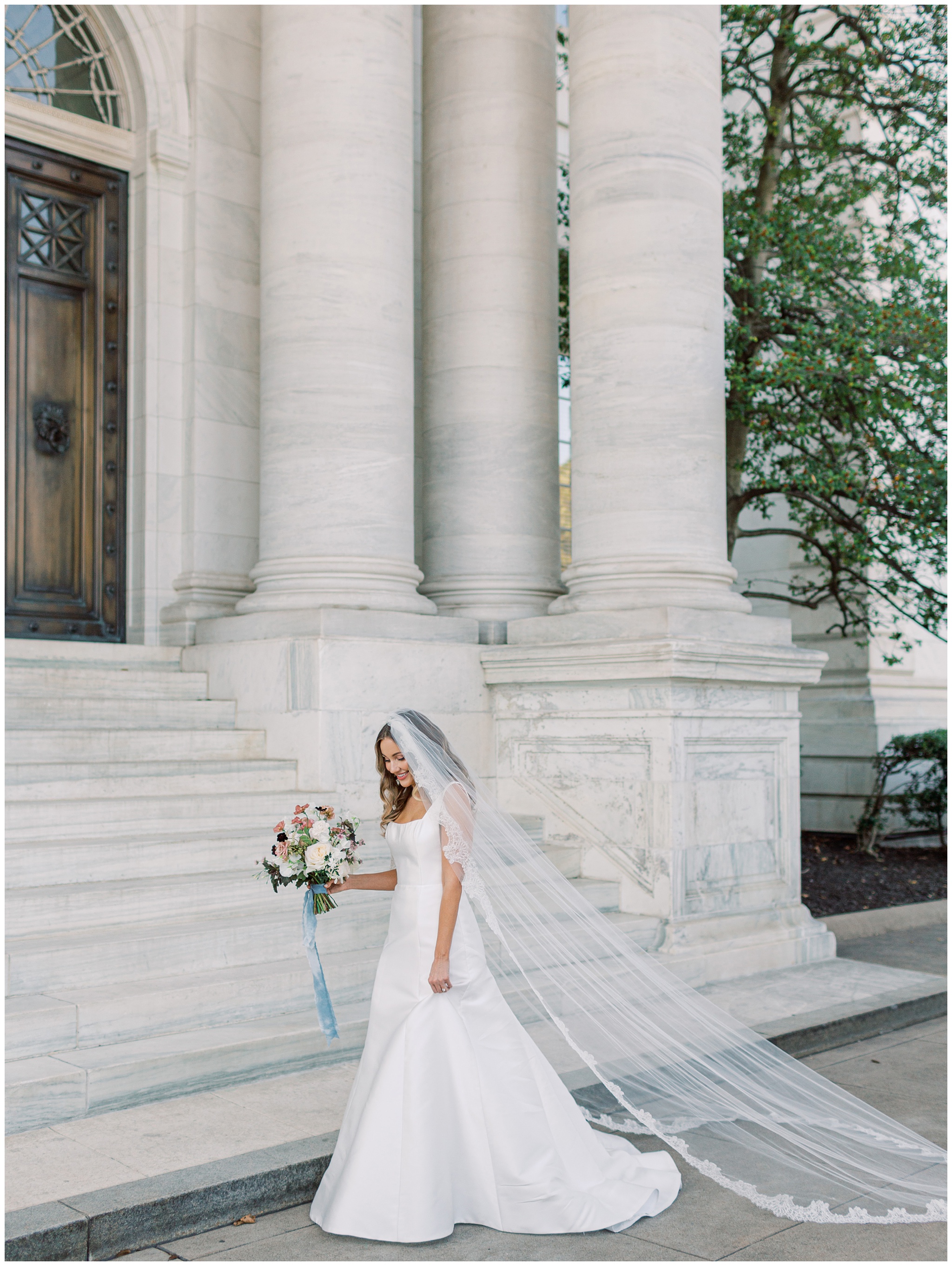 Bride at DAR Constitution Hall wedding