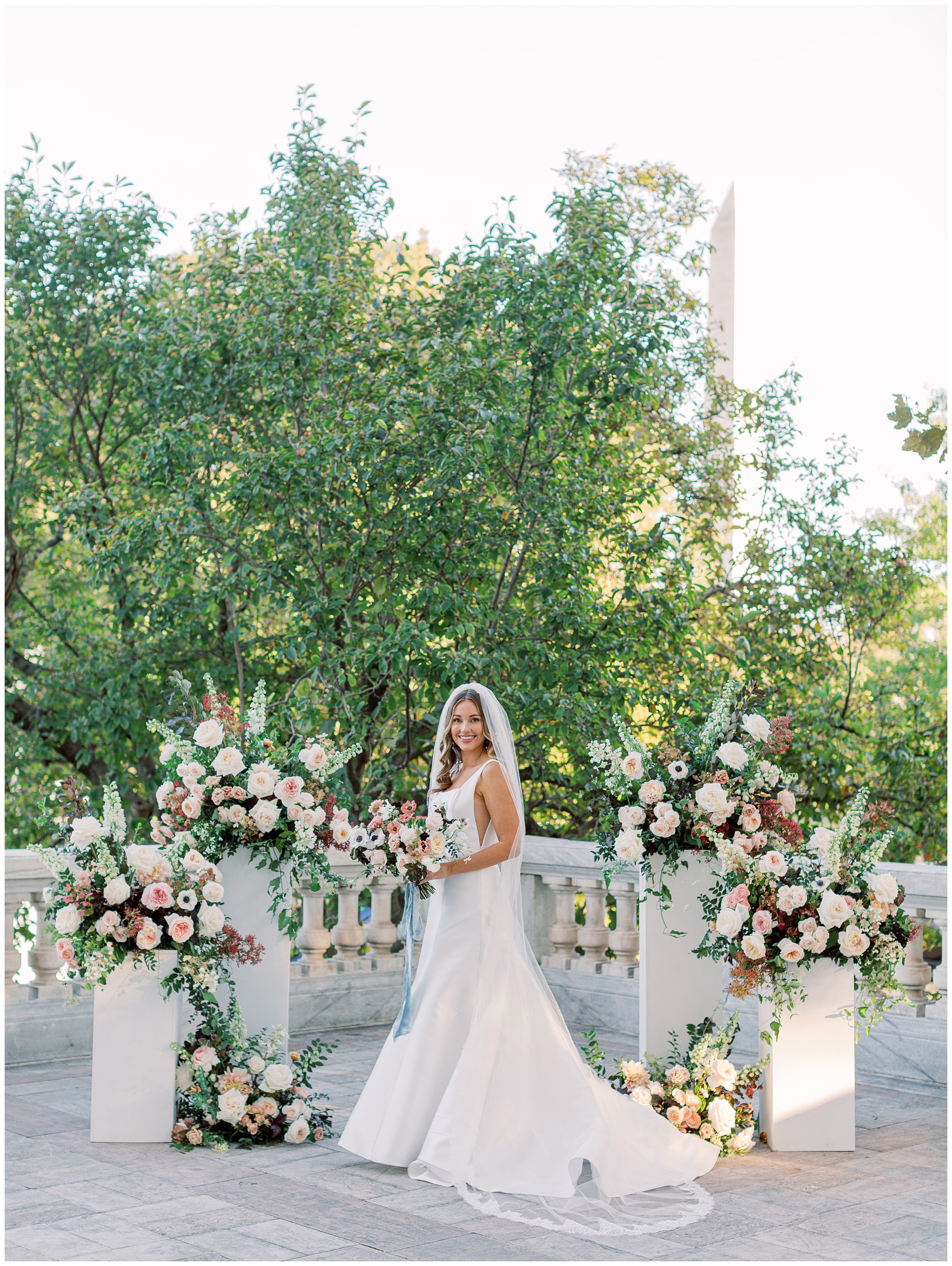 DAR Constitution Hall wedding bridal portrait