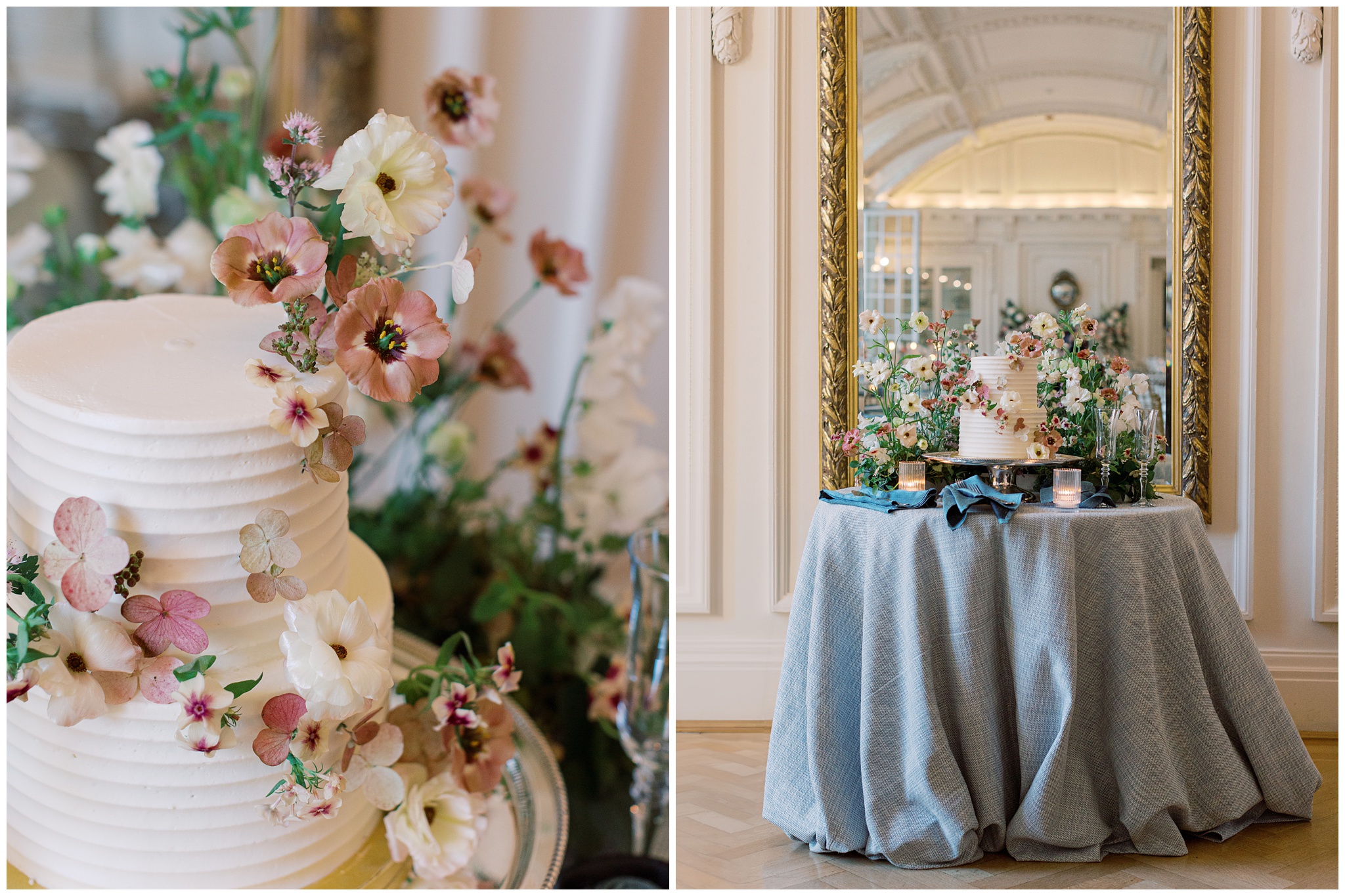DAR Constitution Hall wedding reception cake