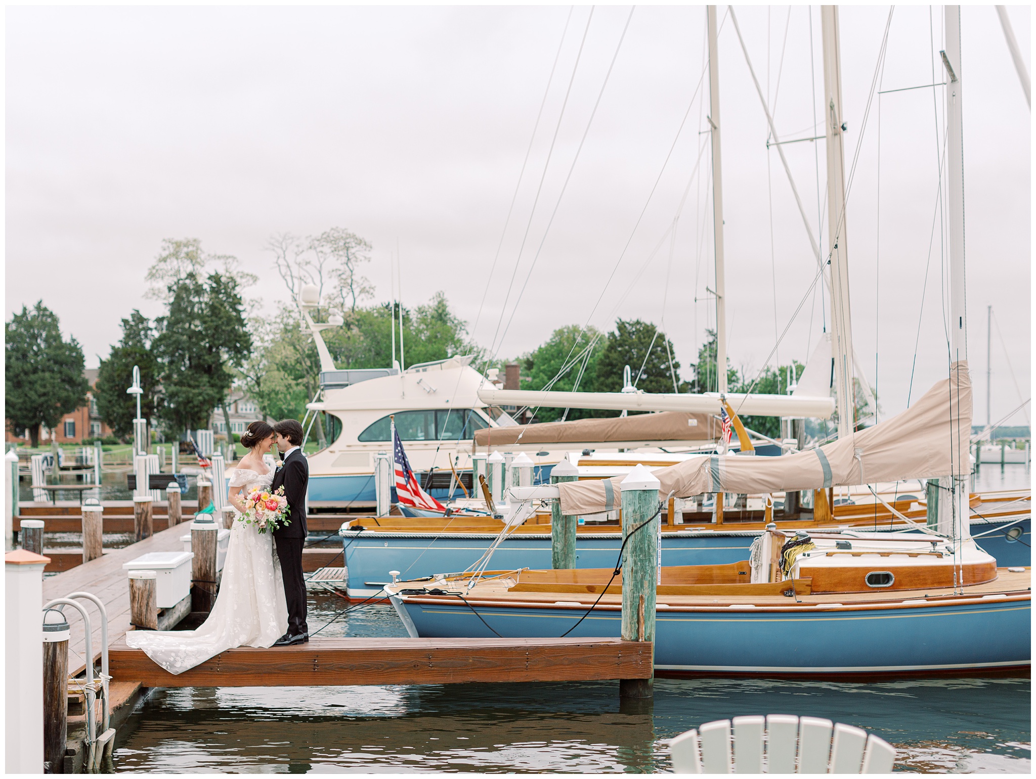 Inn at Perry Cabin wedding photos of Bride and Groom