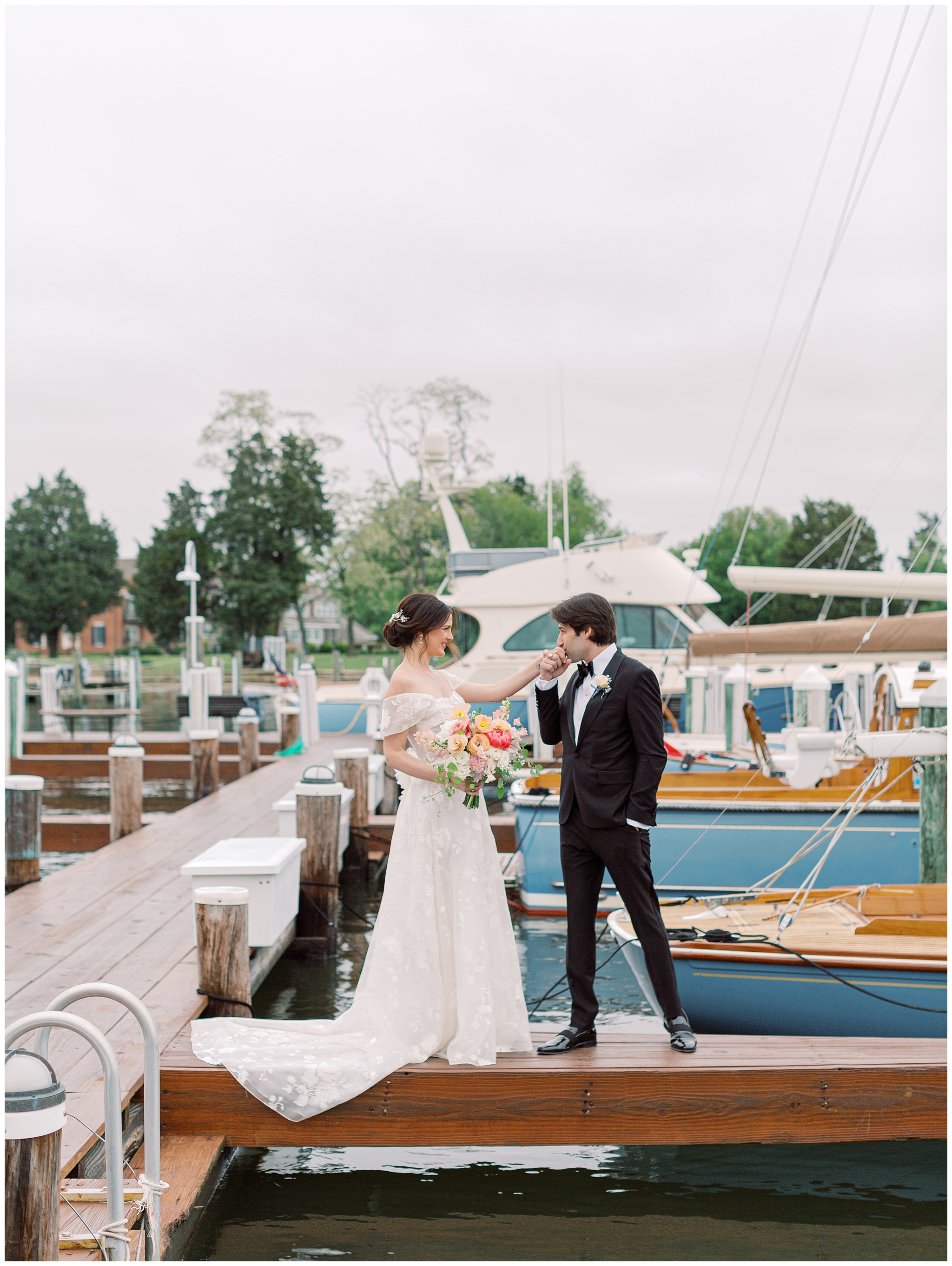 Inn at Perry Cabin wedding photos of Bride and Groom