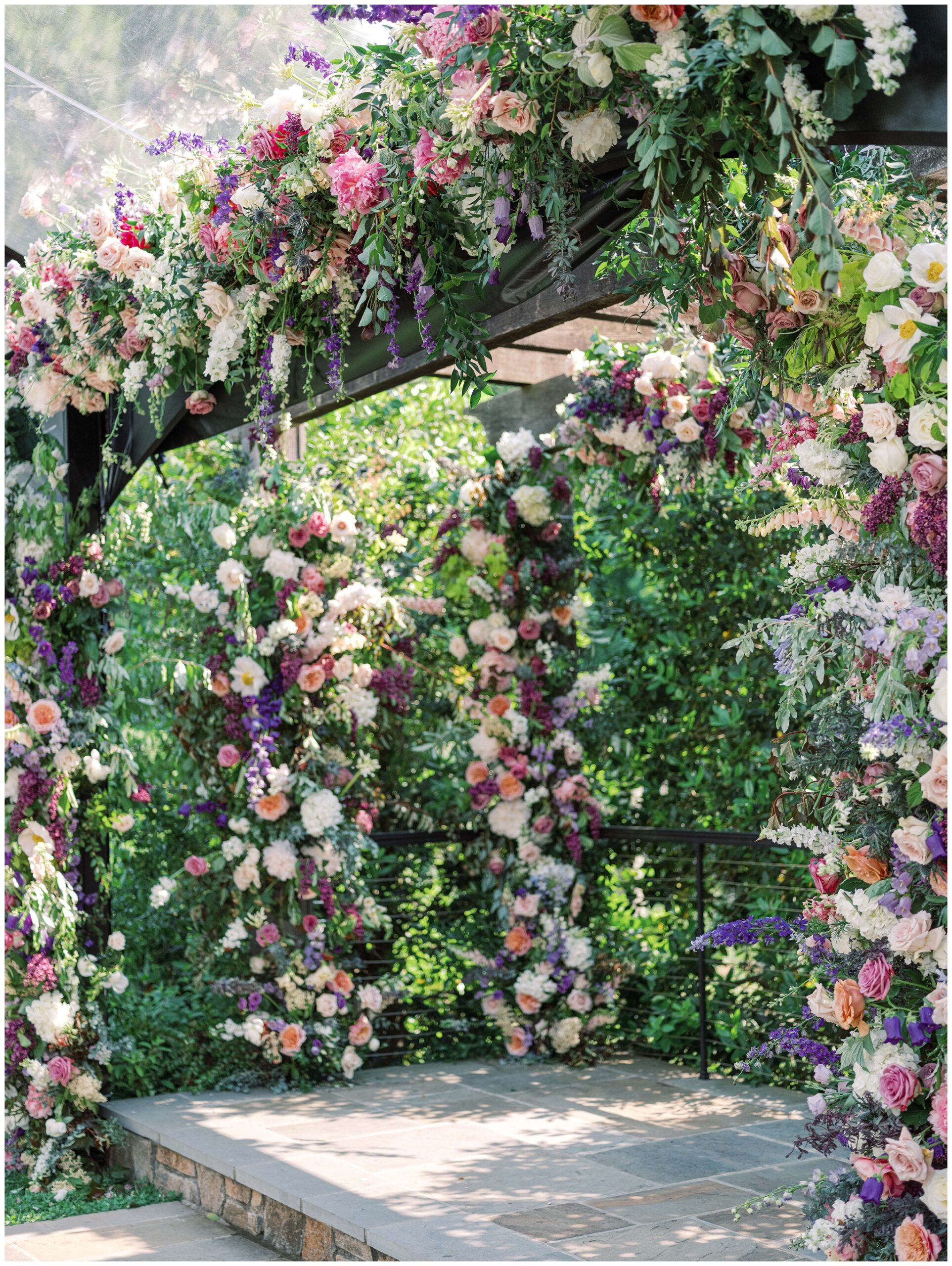 stunning florals for wedding ceremony