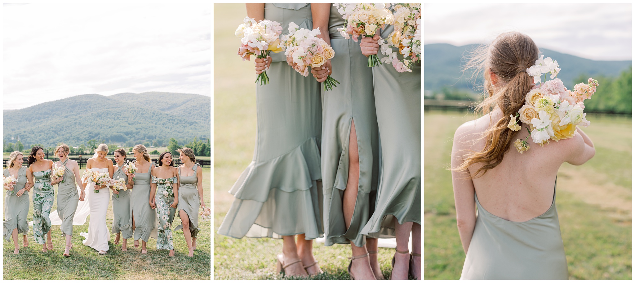 King Family Vineyards wedding photo of bride and bridesmaids
