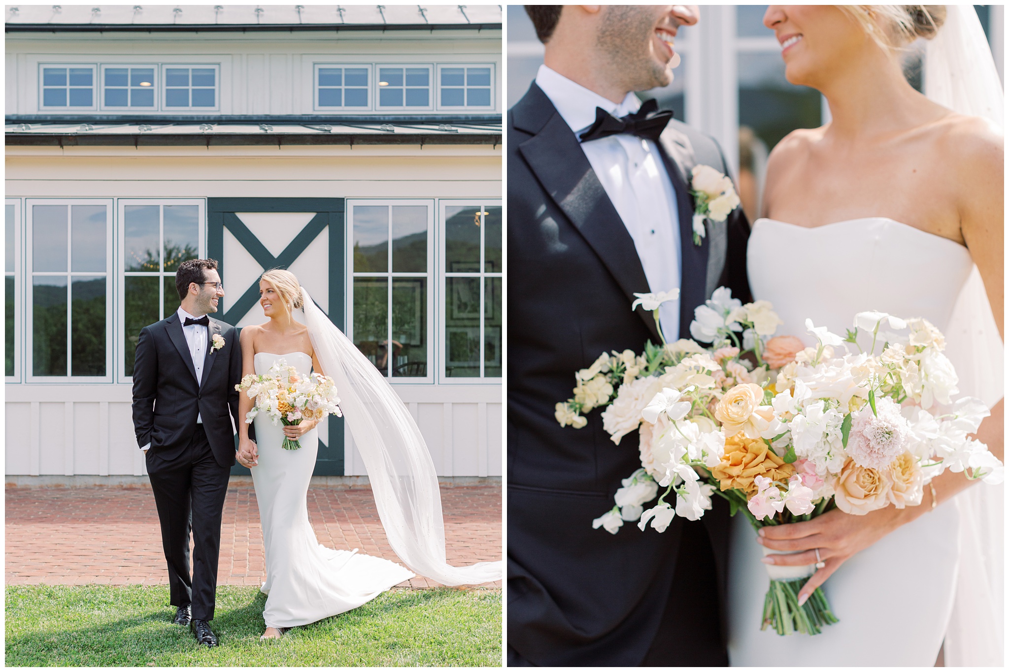 King Family Vineyards wedding bride and groom portraits