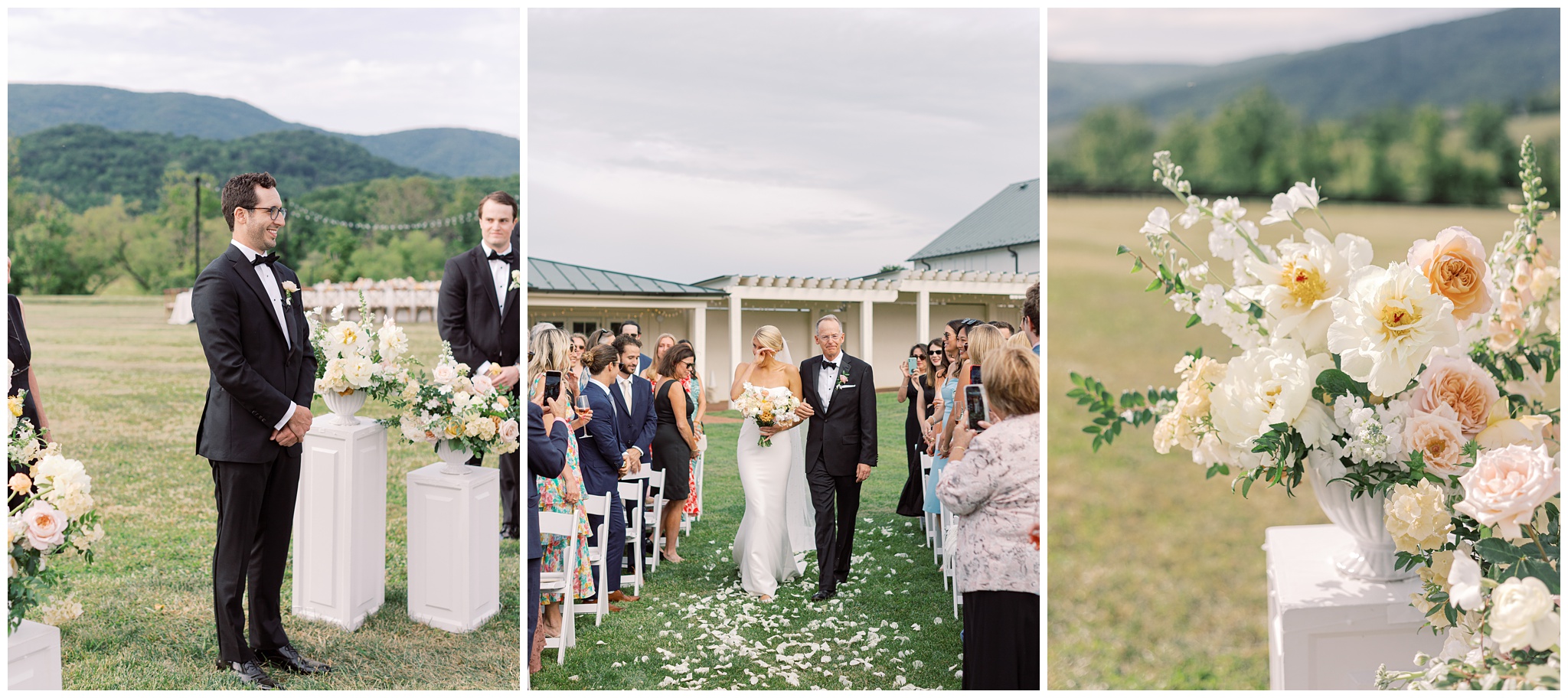 King Family Vineyards wedding ceremony photos