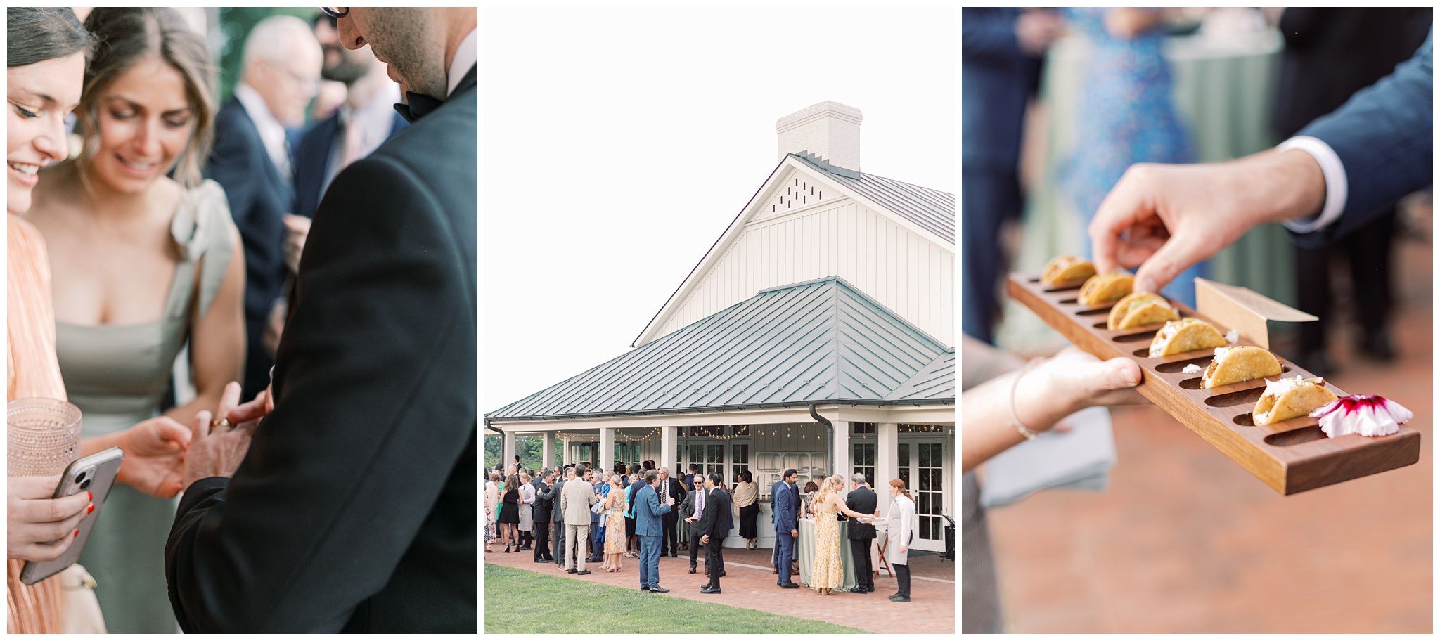 King Family Vineyards wedding cocktail hour photos