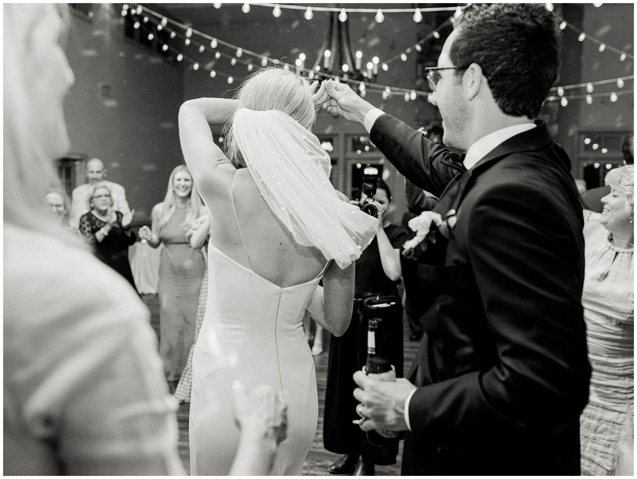 Bride and Groom dancing at King Family Vineyards reception