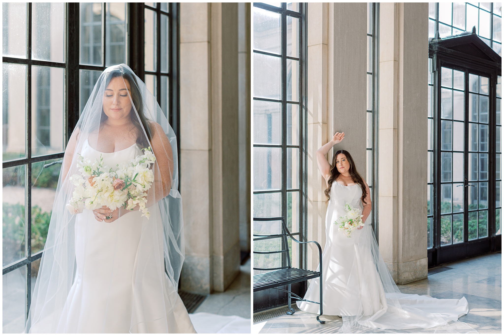 Bridal portraits at the Baltimore Museum of Art