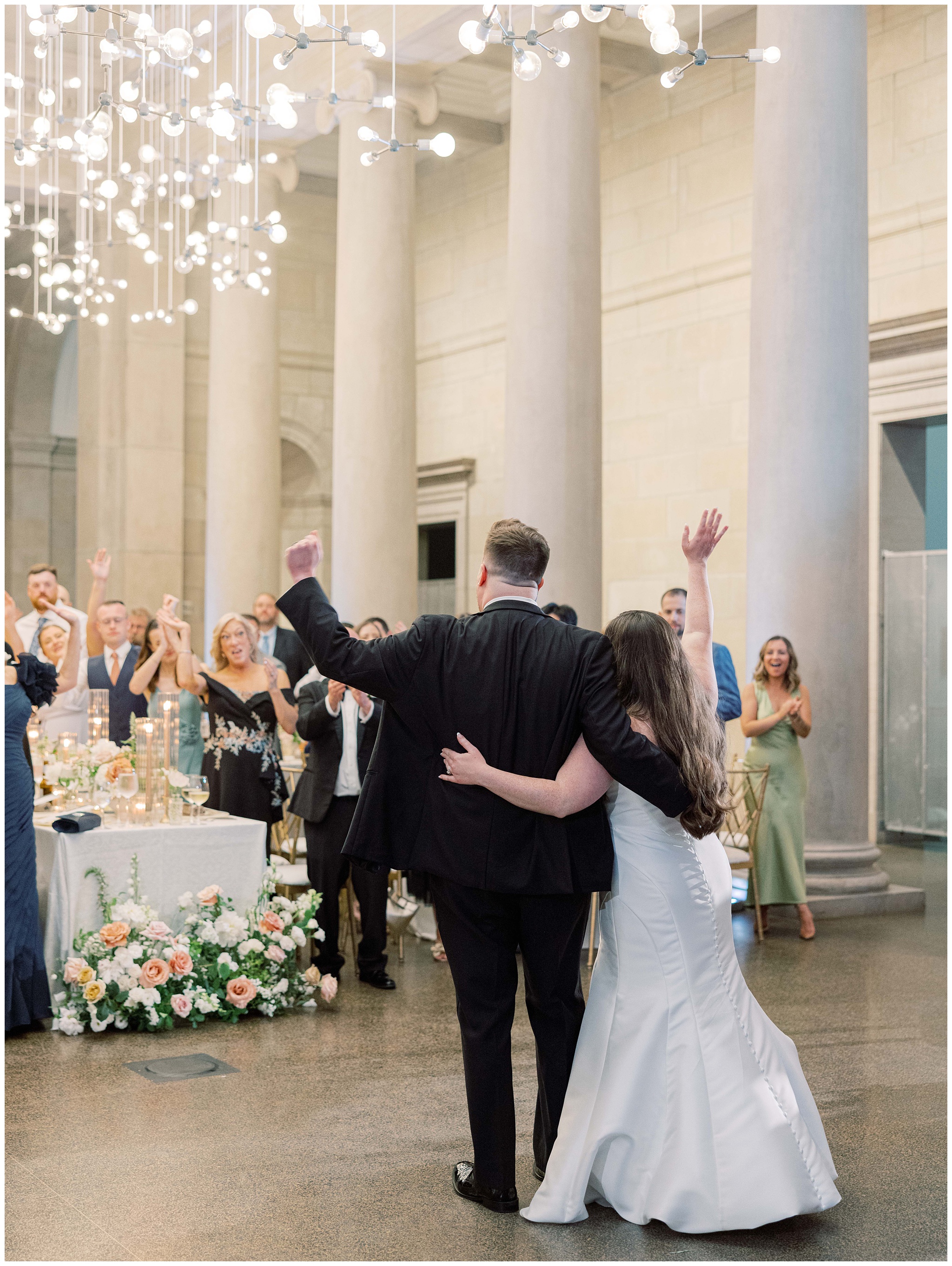Bride and Groom first dance at Baltimore Museum of Art wedding reception