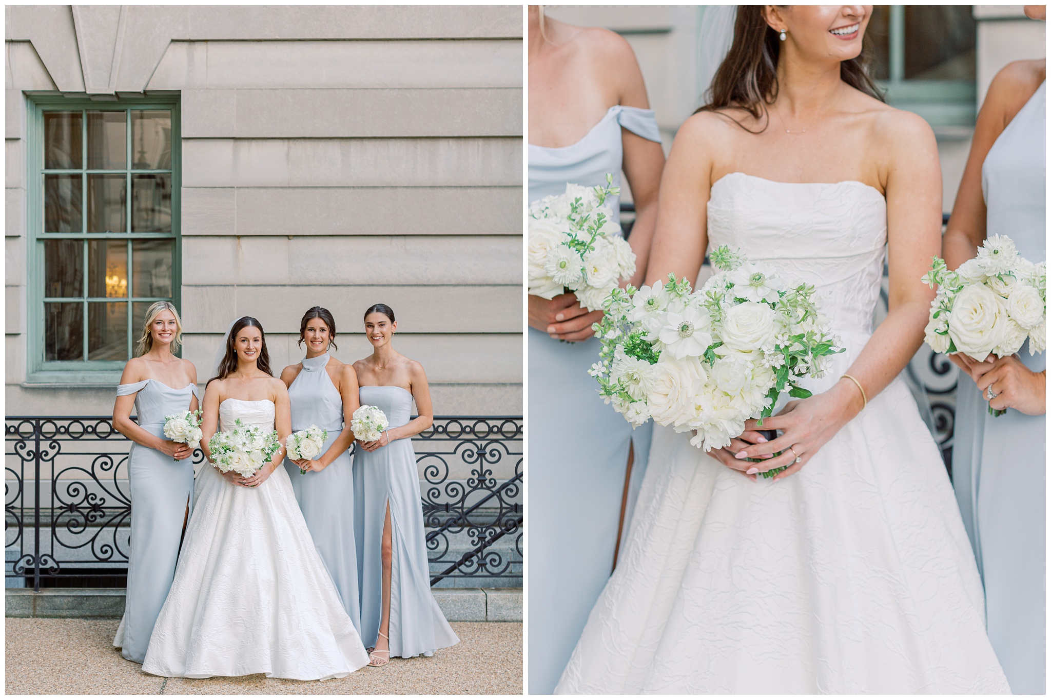 bride and bridesmaids photos