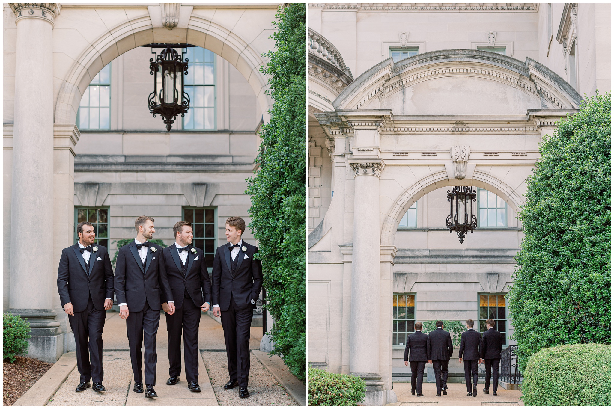 groom and groomsmen photos