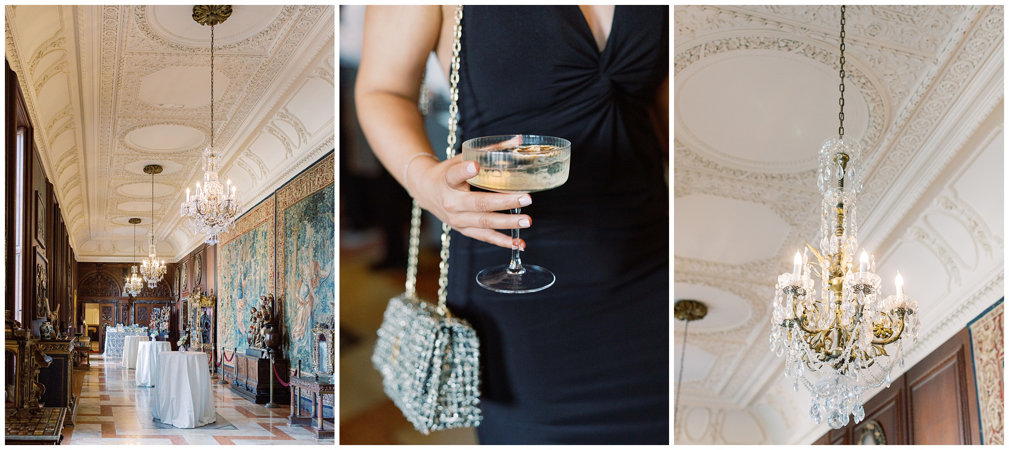 Anderson House wedding cocktail hour photos